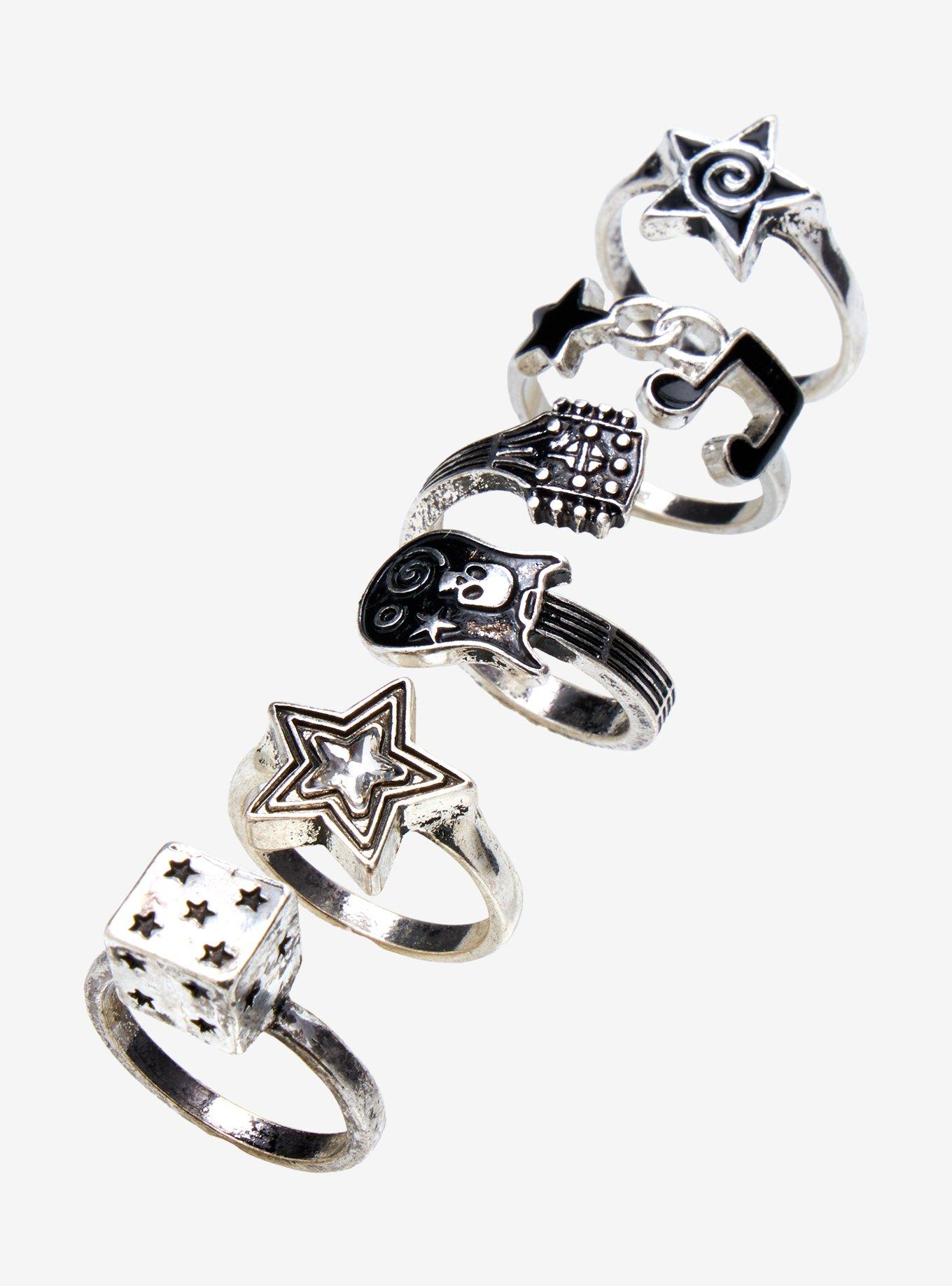 Social Collision Star Guitar Ring Set, , alternate