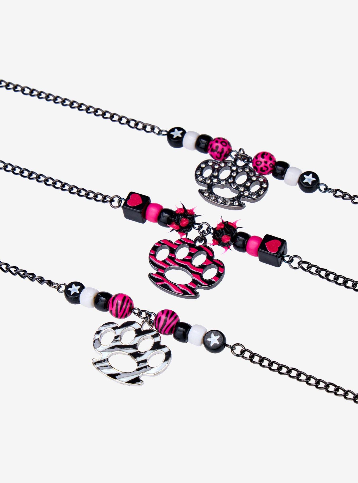 Brass Knuckles Trio Necklace Set, , alternate