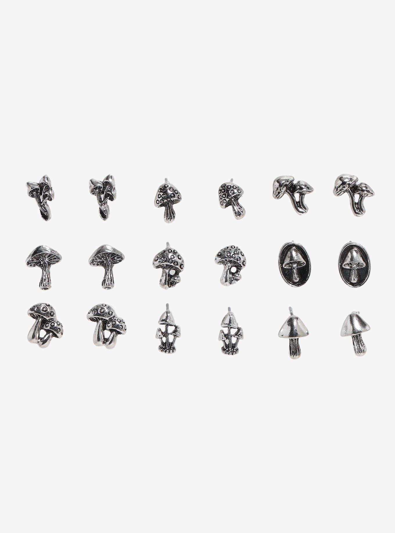 Thorn & Fable Mushroom Stud Earring Set, , hi-res