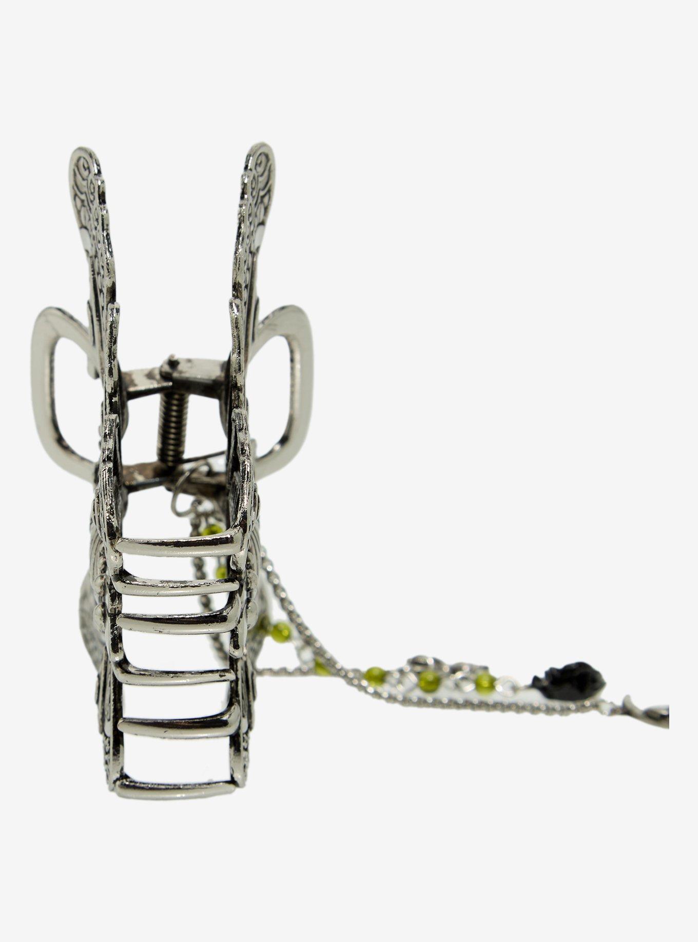 Thorn & Fable Death Moth Eyes Charm Claw Hair Clip, , alternate