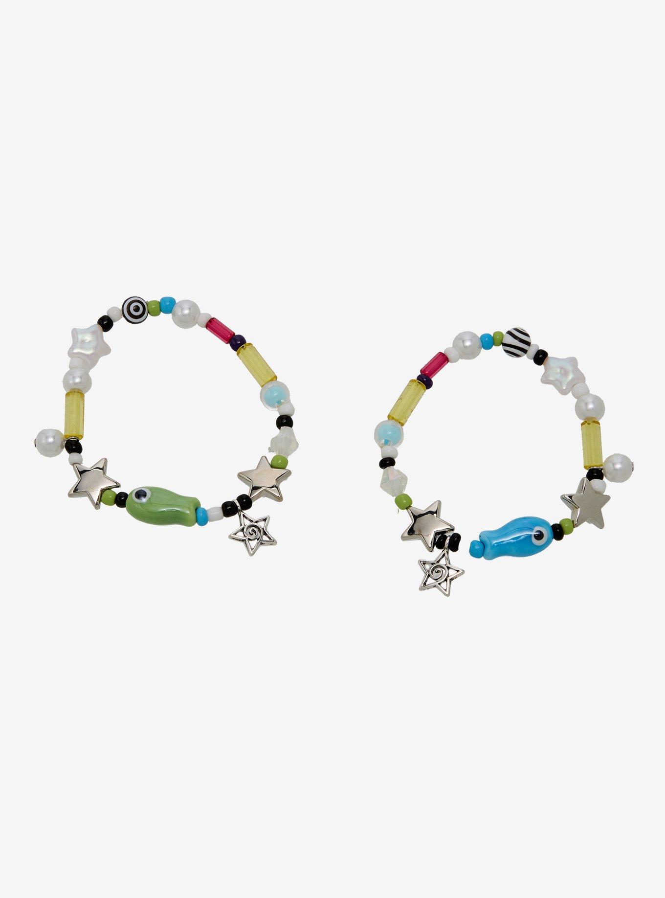 Thorn & Fable Fish Star Charm Best Friend Bracelet Set, , hi-res