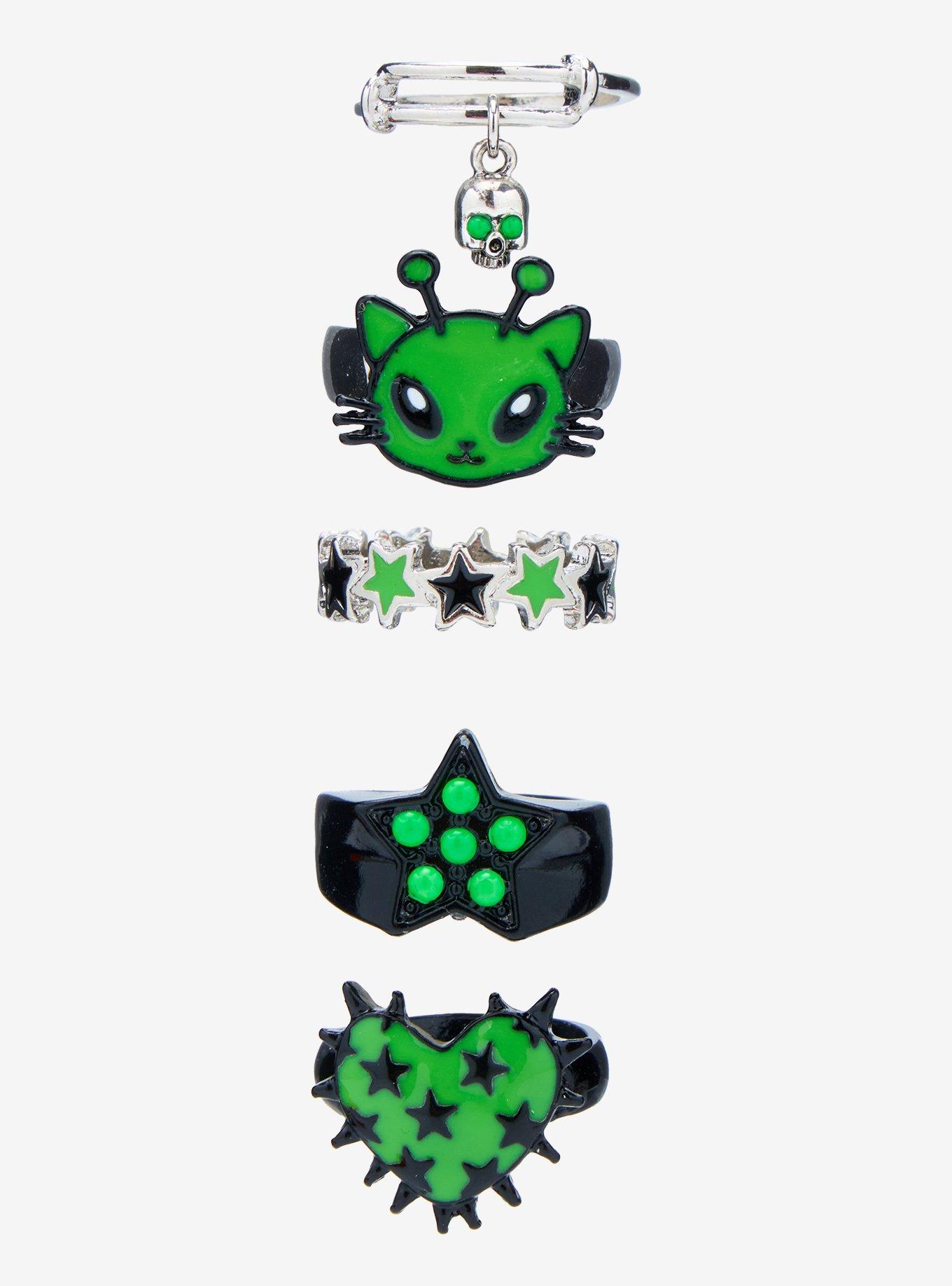 Alien Cat Ring Set, , hi-res