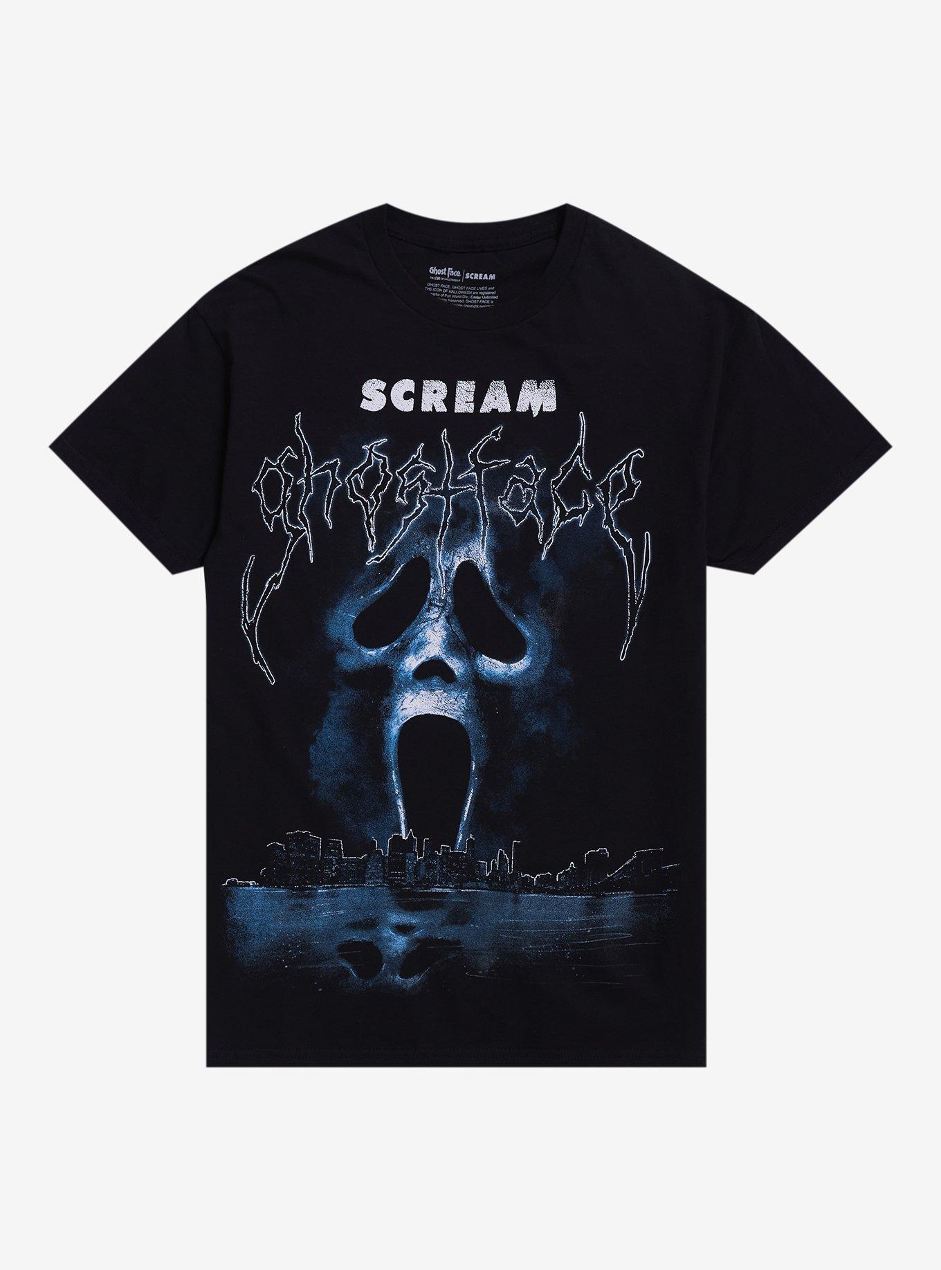 Scream Ghost Face Skyline T-Shirt, , hi-res