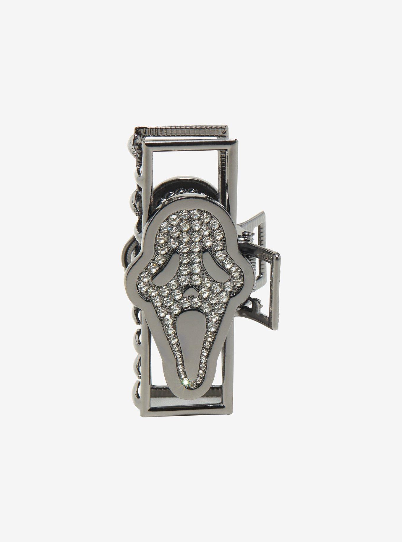 Ghost Face Bling Claw Hair Clip, , hi-res