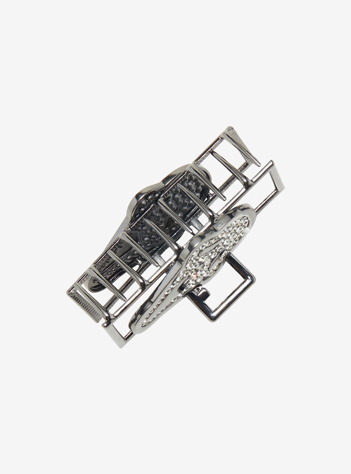 Ghost Face Bling Claw Hair Clip, , alternate