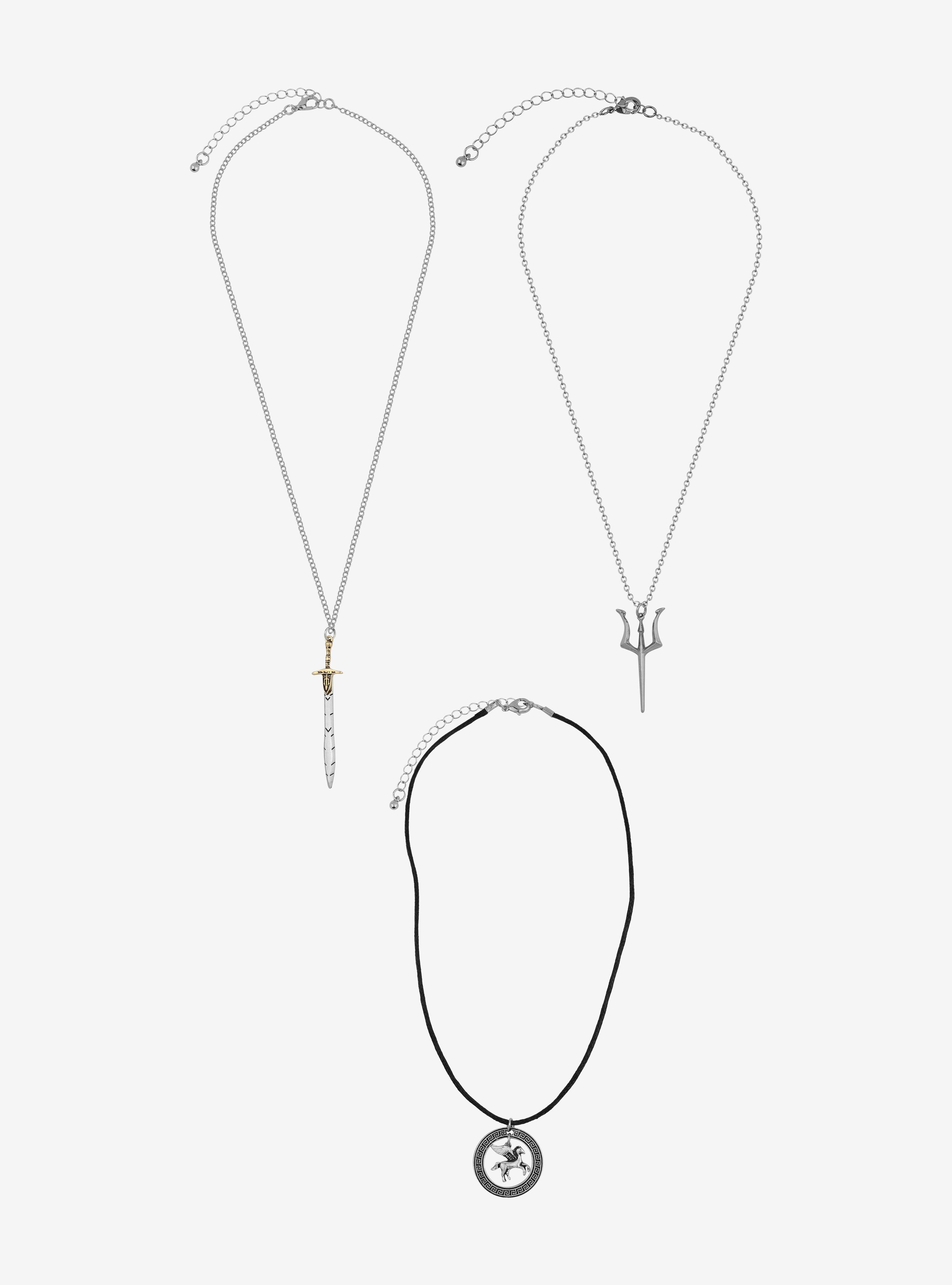 Her Universe Disney Percy Jackson And The Olympians Icons Necklace Set, , hi-res