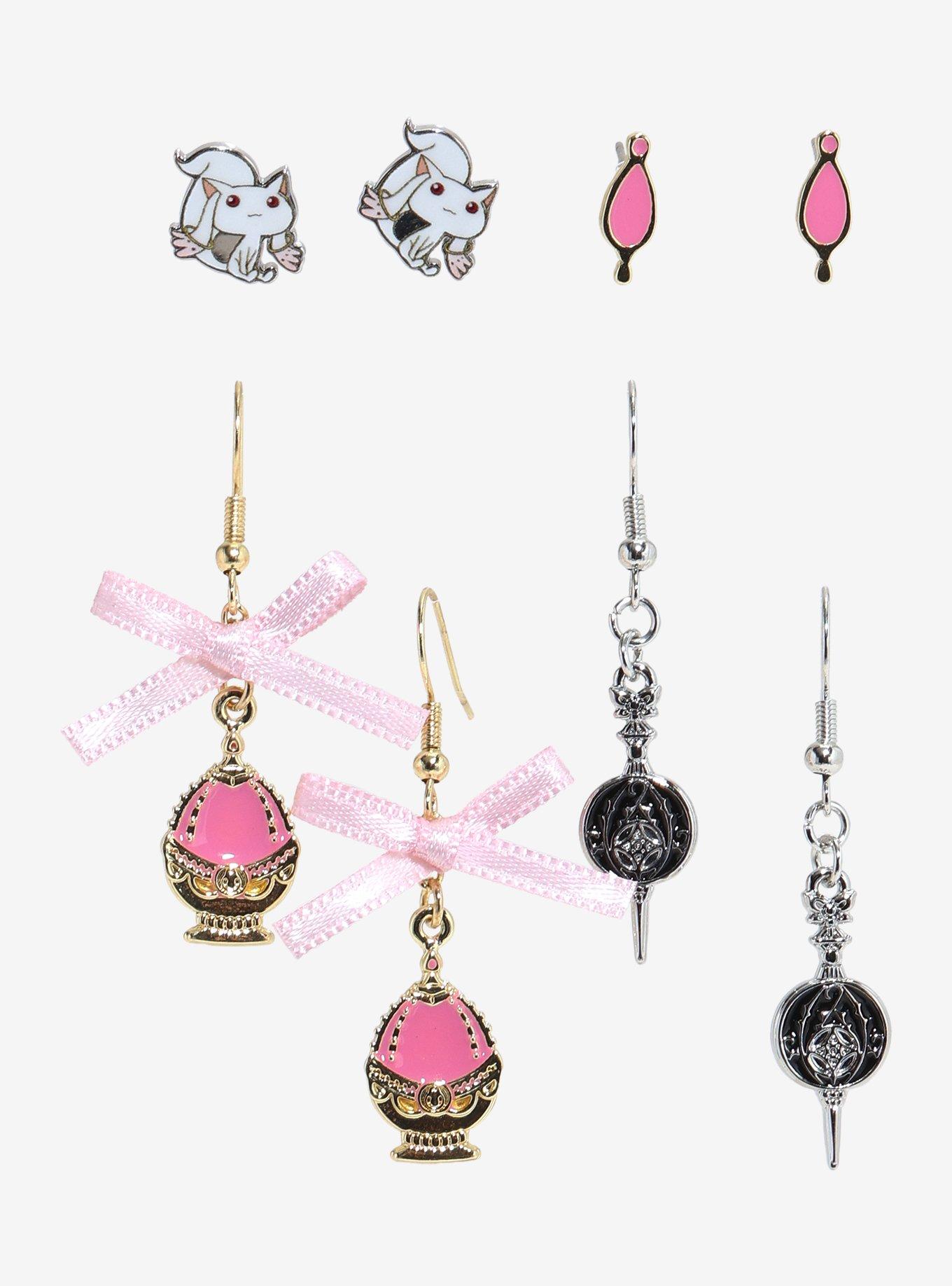 Puella Magi Madoka Magica Icon Kyubey Earring Set, , hi-res