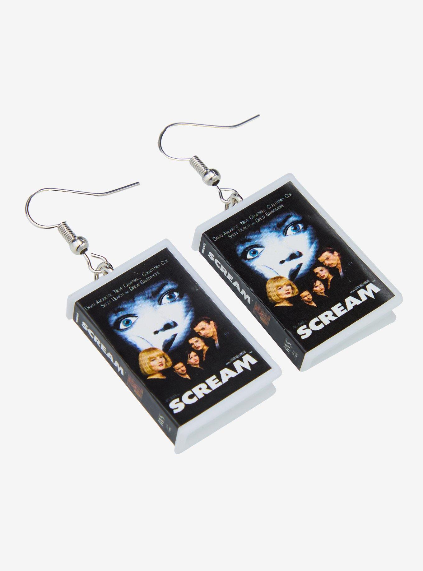 Scream VHS Drop Earrings, , alternate