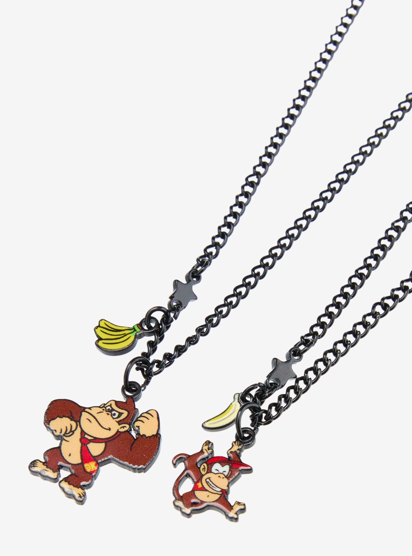 Donkey Kong & Diddy Kong Best Friend Necklace Set, , alternate
