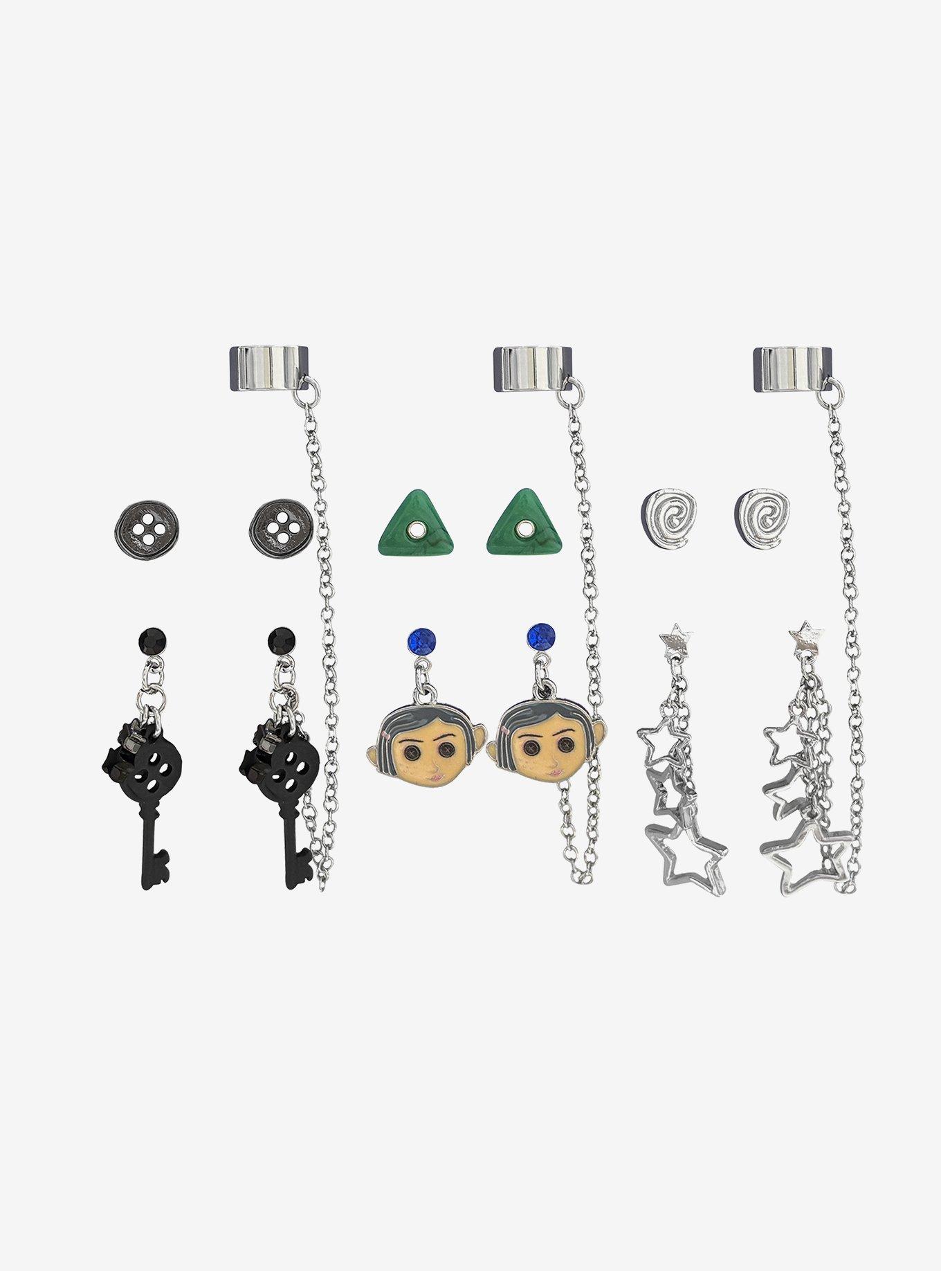 Coraline Button Doll Cuff Earring Set, , hi-res