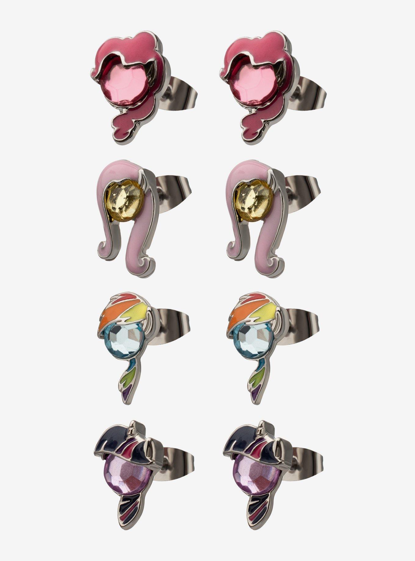 My Little Pony Character Gem Stud Earring Set, , hi-res
