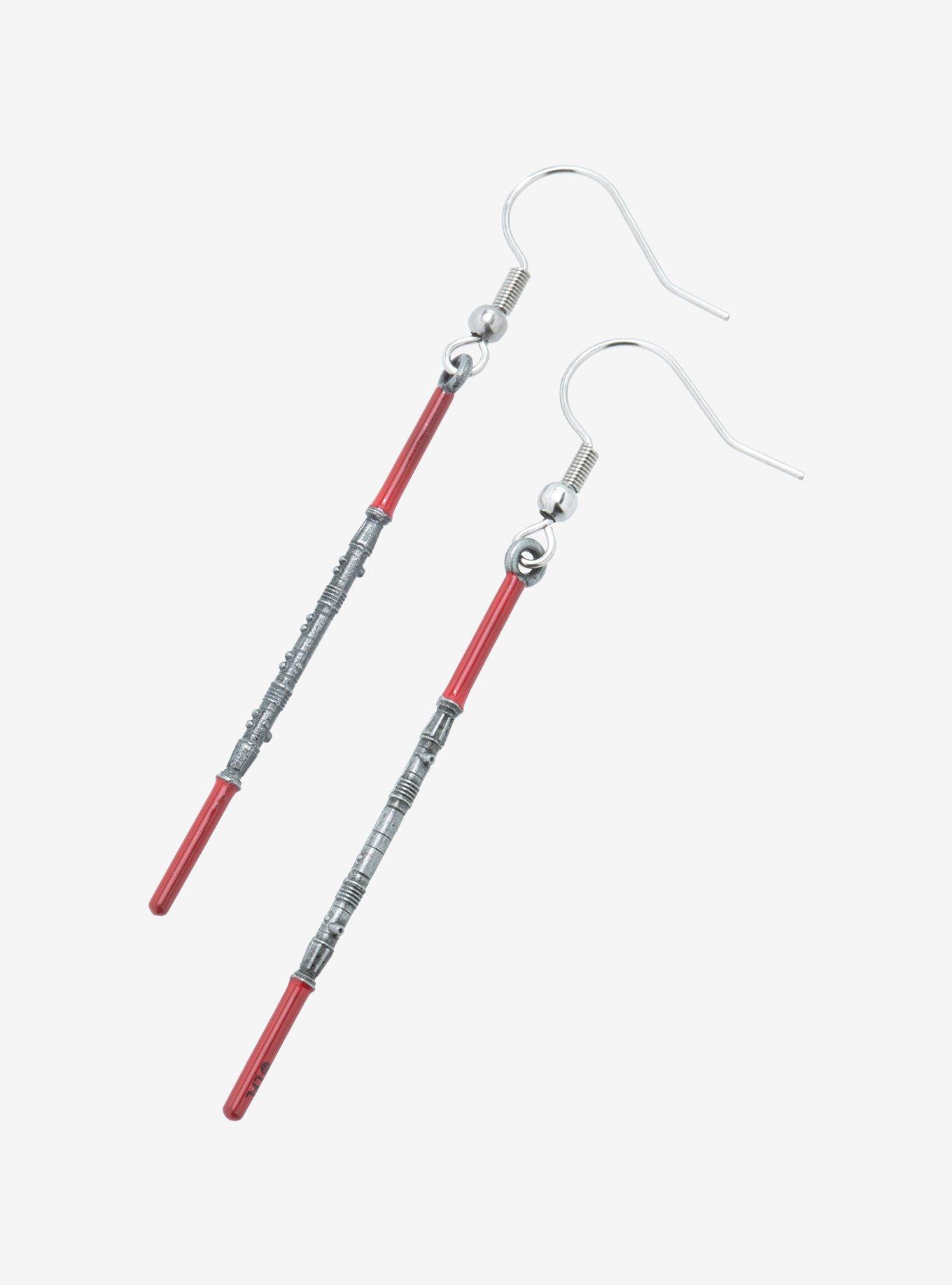 Star Wars Darth Maul Lightsaber Drop Earrings, , alternate