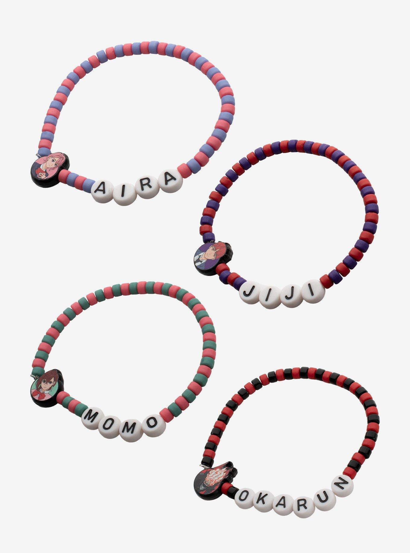 Dandadan Character Bead Bracelet Set, , alternate