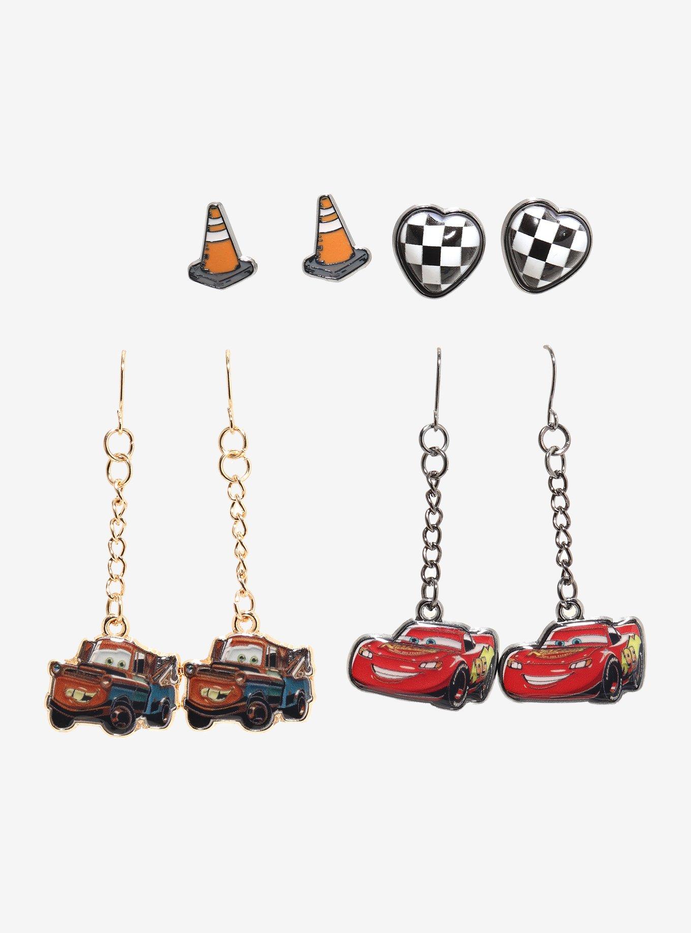 Disney Pixar Cars Lightning McQueen & Mater Earring Set, , hi-res