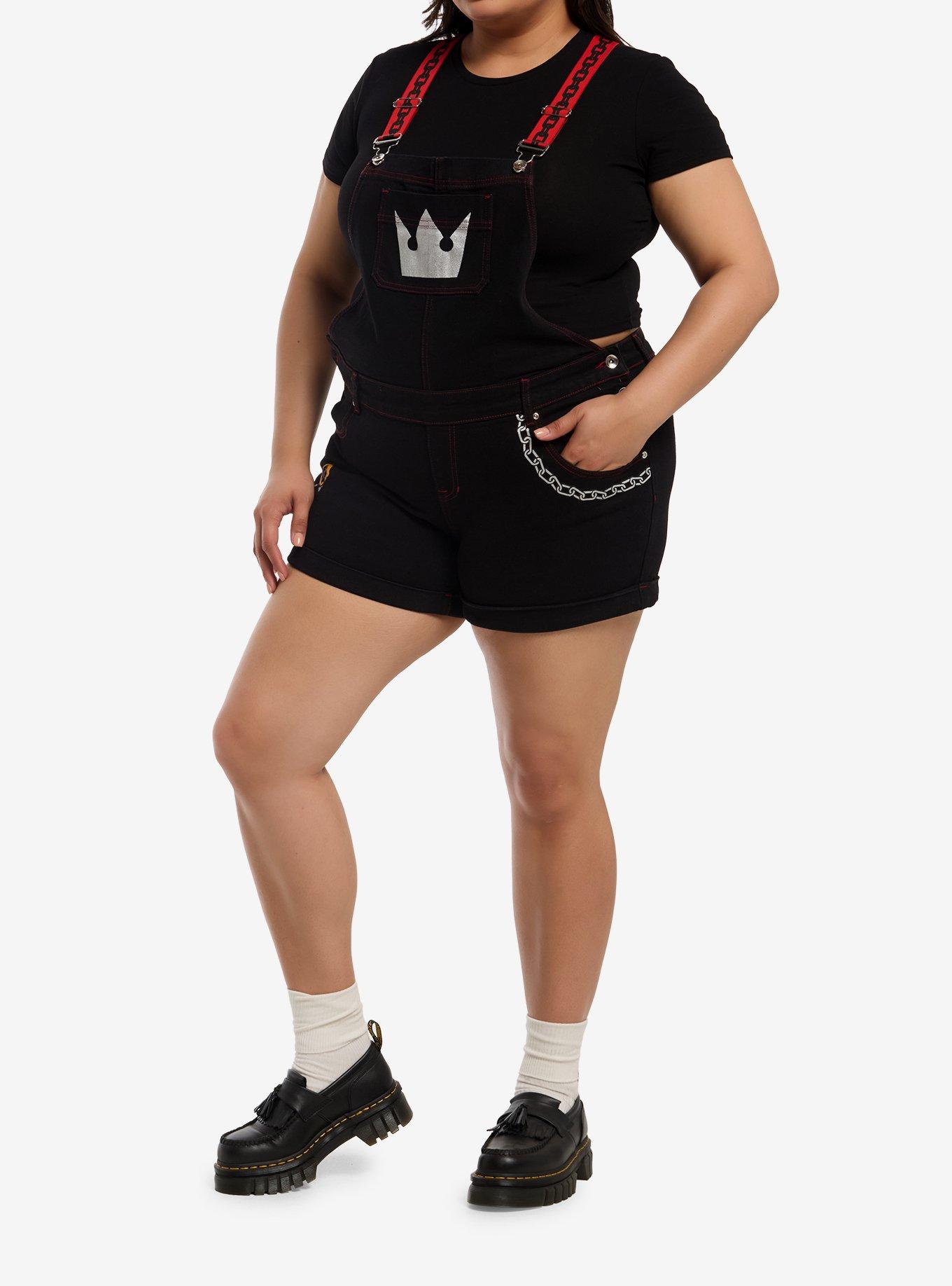 Her Universe Disney Kingdom Hearts Icons Shortalls Plus Size, MULTI, alternate