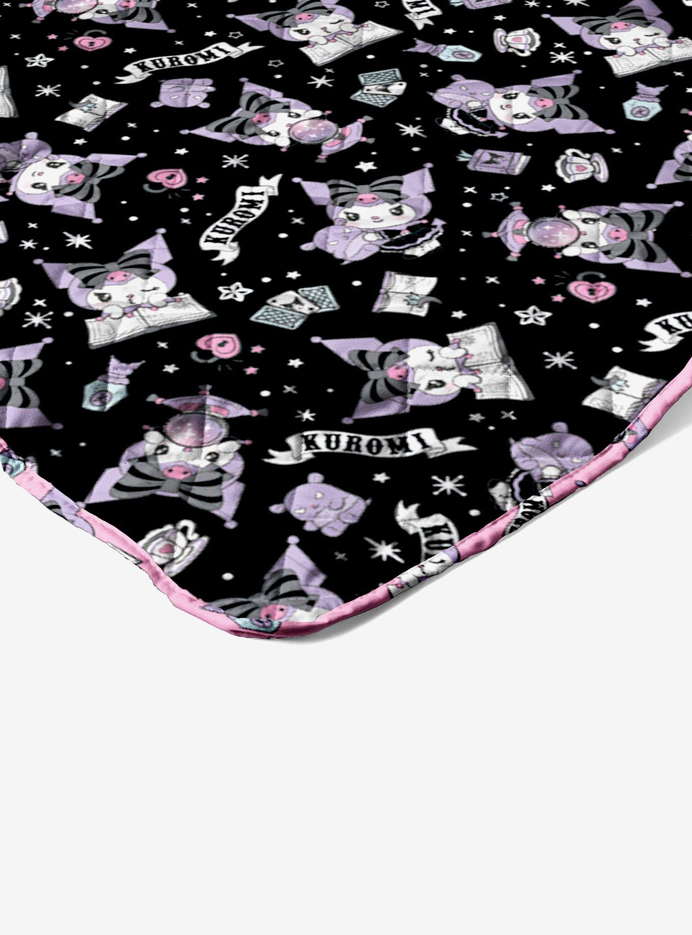 Kuromi Fortune Teller Quilted Throw Blanket, , hi-res