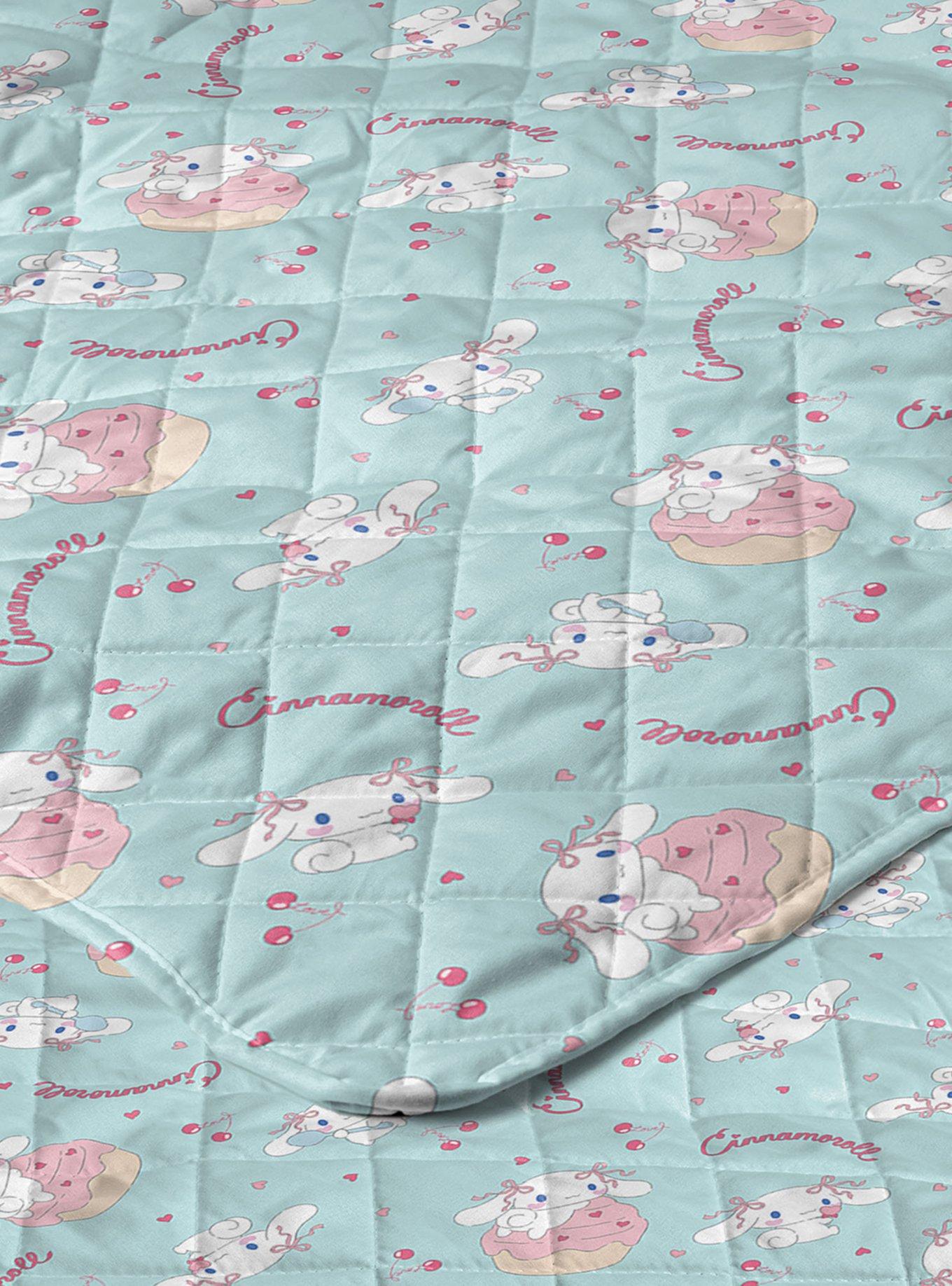 Cinnamoroll Cherry Cupcake Quilted Throw Blanket, , alternate