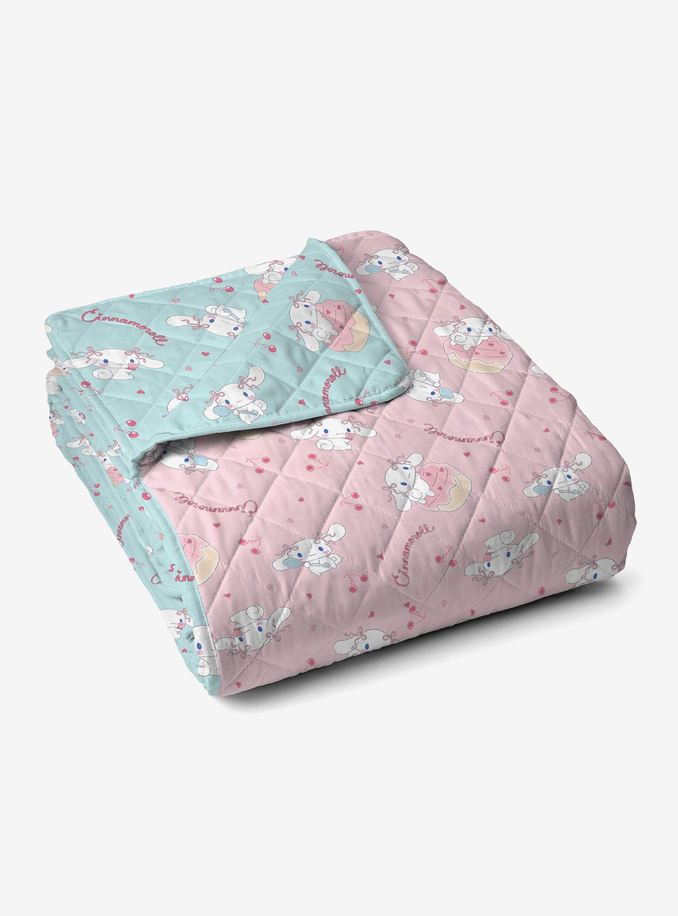 Cinnamoroll Cherry Cupcake Quilted Throw Blanket, , alternate