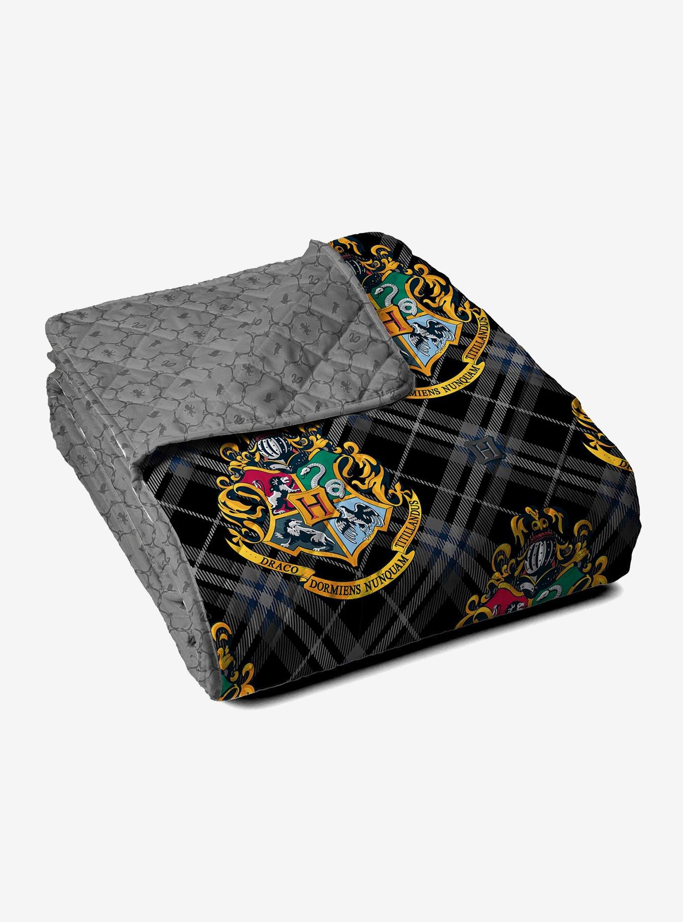 Harry Potter Preppy Hogwarts Quilted Throw Blanket, , alternate