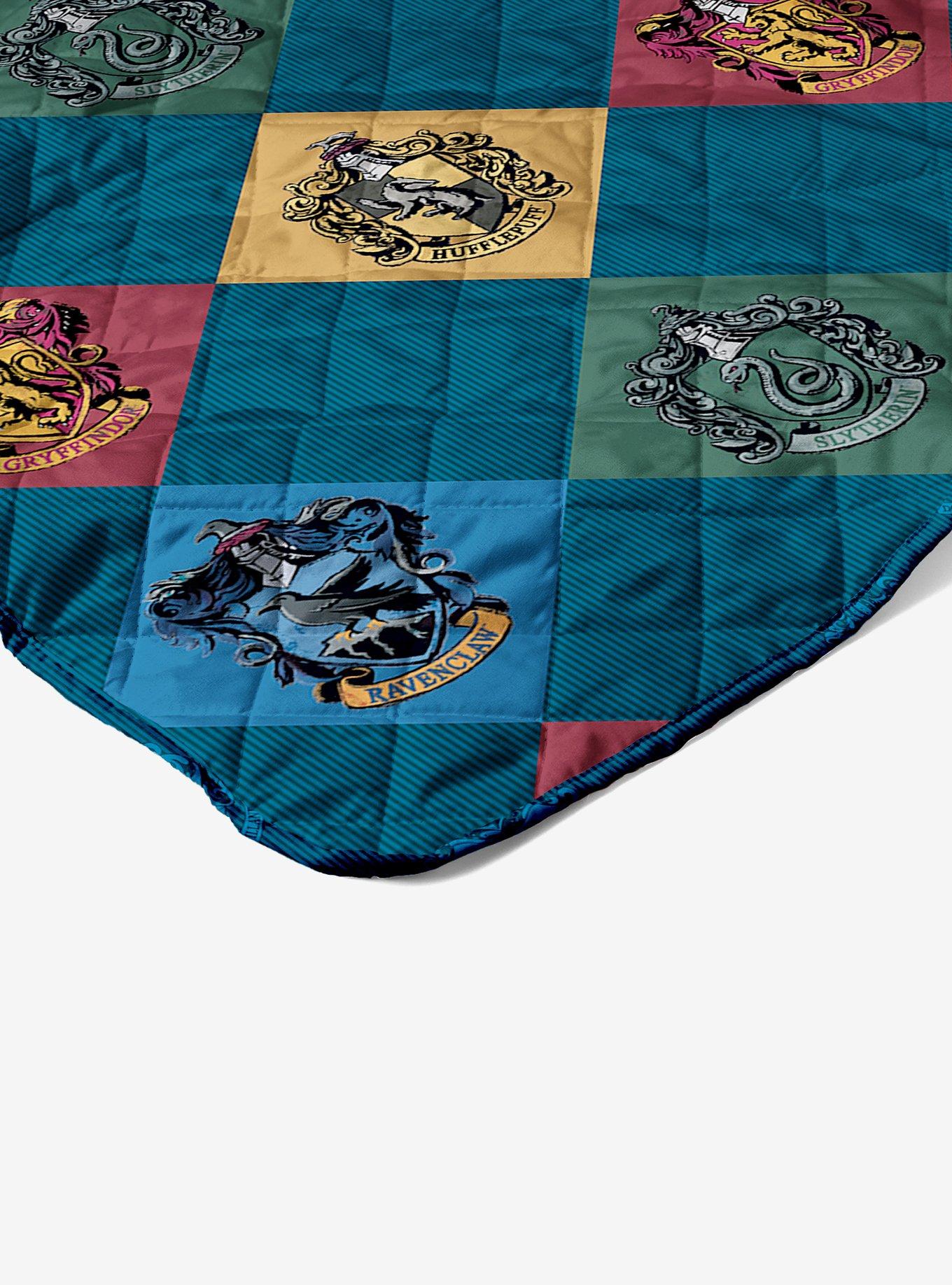 Harry Potter House Crest Sampler Quilted Throw Blanket, , hi-res