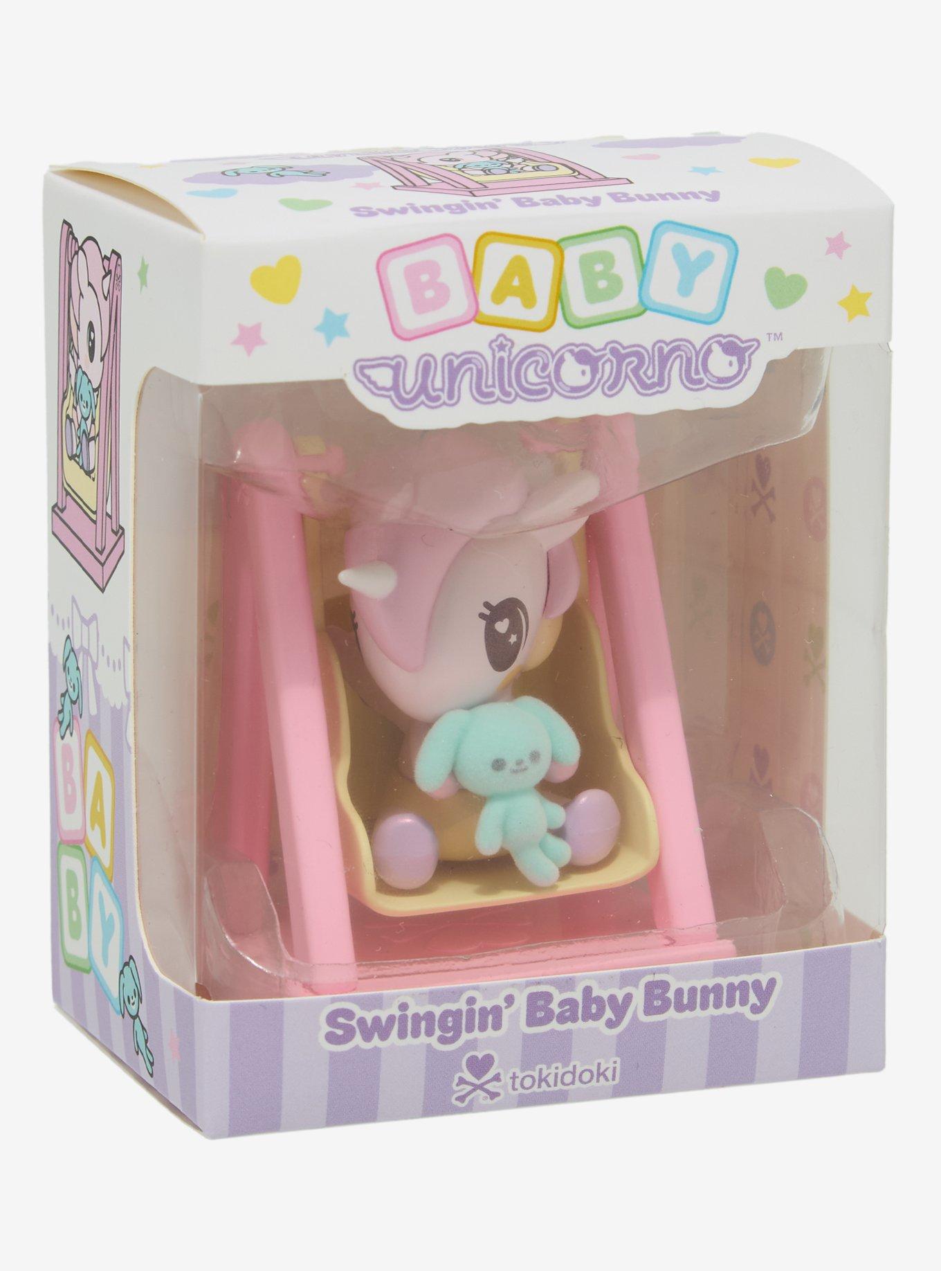 tokidoki Baby Unicorno Swingin' Baby Bunny Figure, , alternate