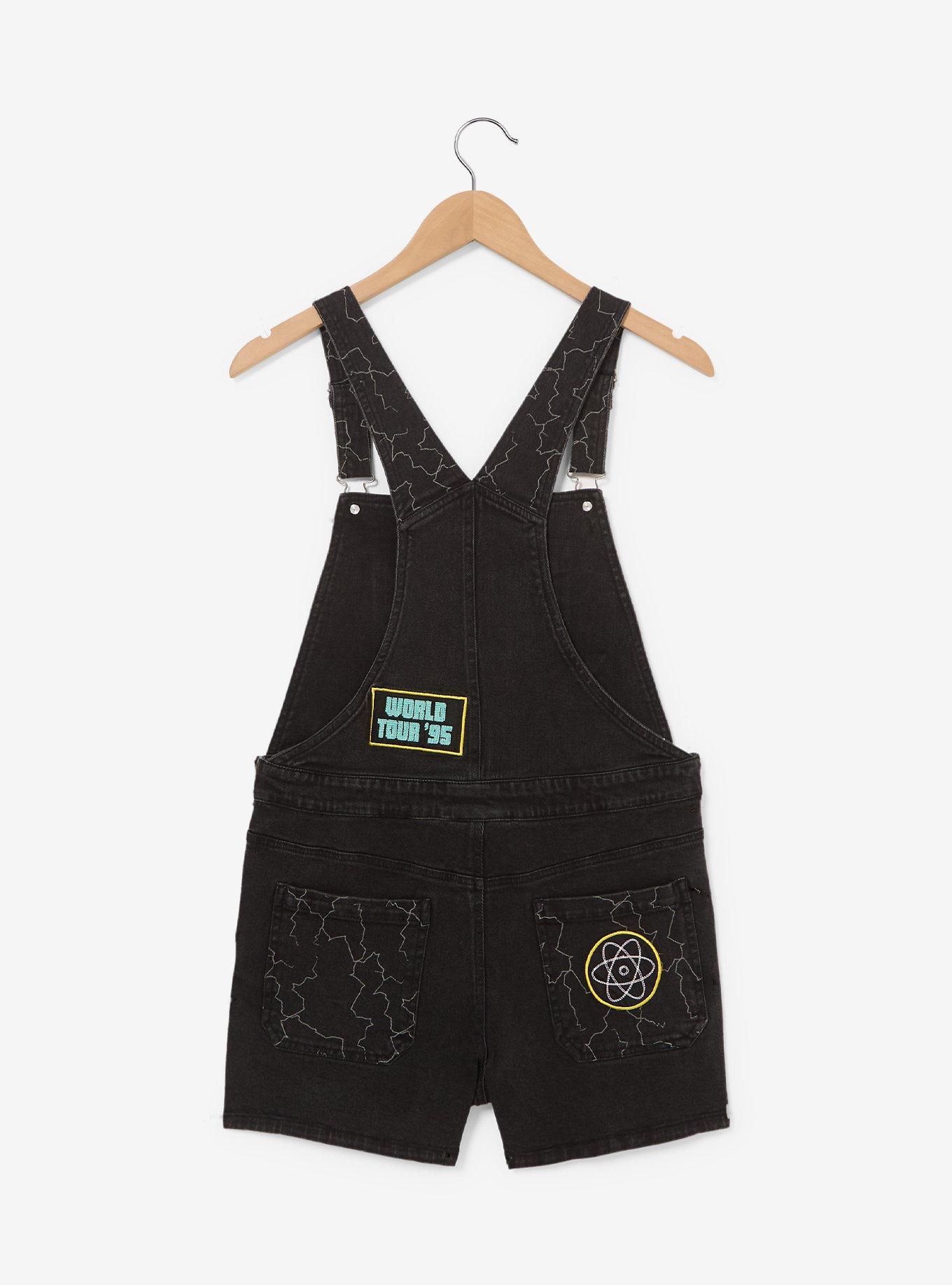 Disney A Goofy Movie Powerline Lightning Women's Short Overalls - BoxLunch Exclusive, , hi-res