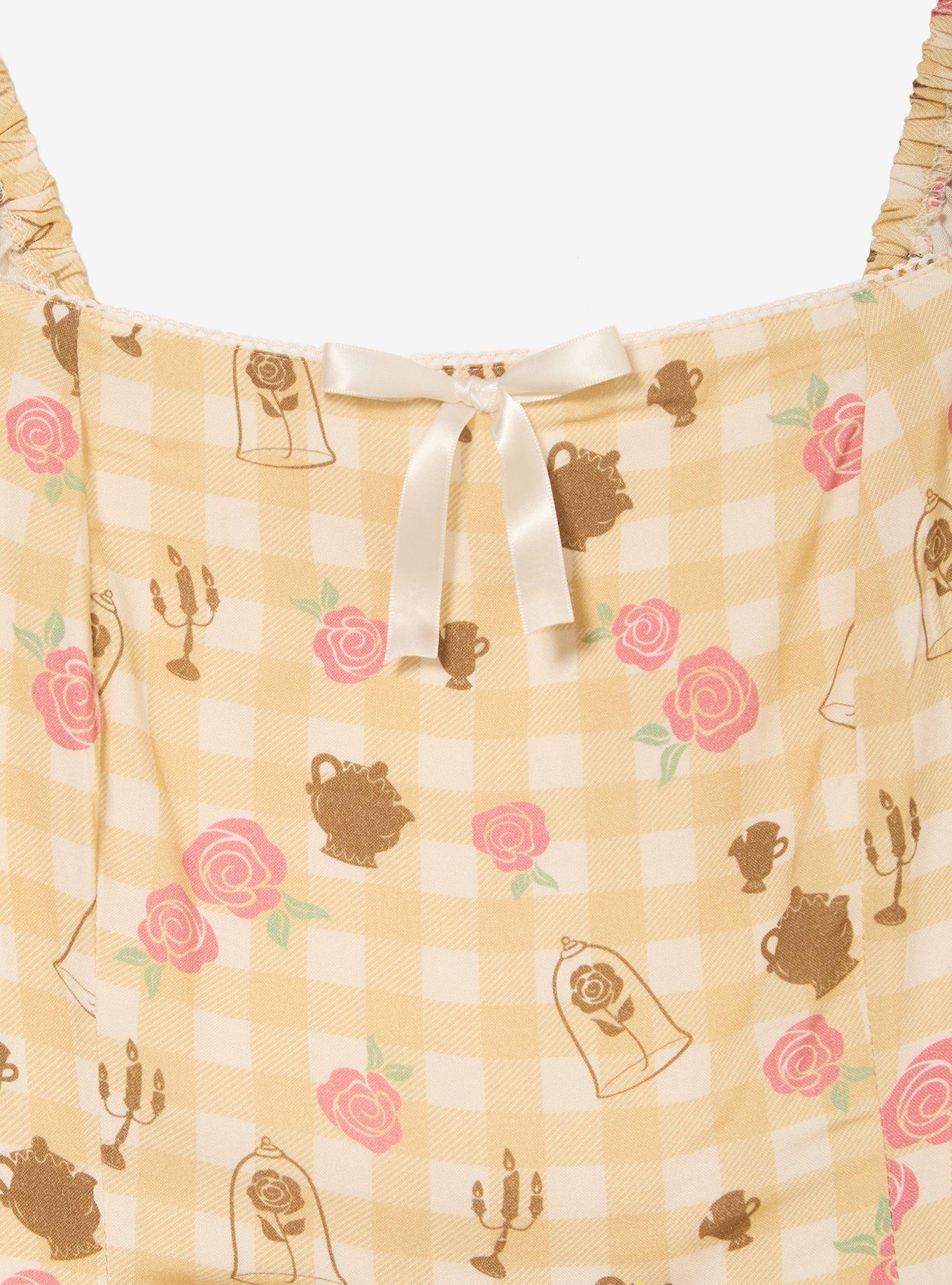 Disney Beauty and The Beast Gingham Icons Plus Dress - BoxLunch Exclusive
