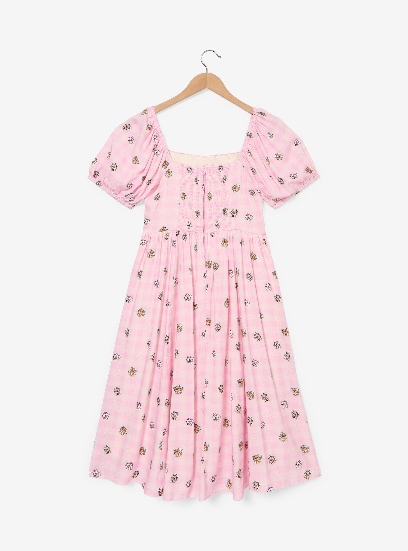 Disney The Aristocats Kittens Gingham Plus Size Dress - BoxLunch Exclusive, , hi-res