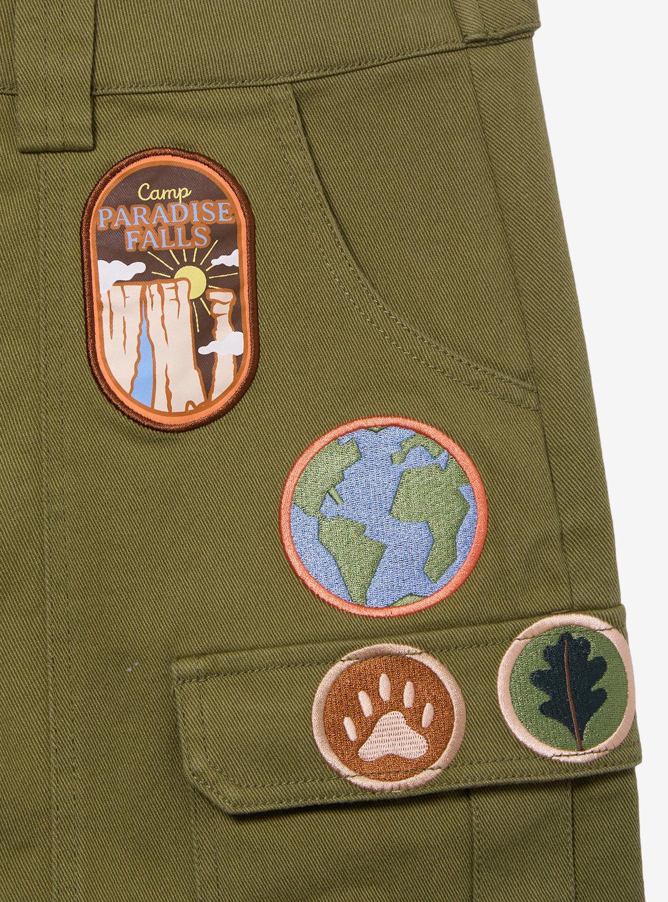 Disney Pixar Up Wilderness Explorer Patches Cargo Skirt - BoxLunch Exclusive, ARMY GREEN, alternate - view 4