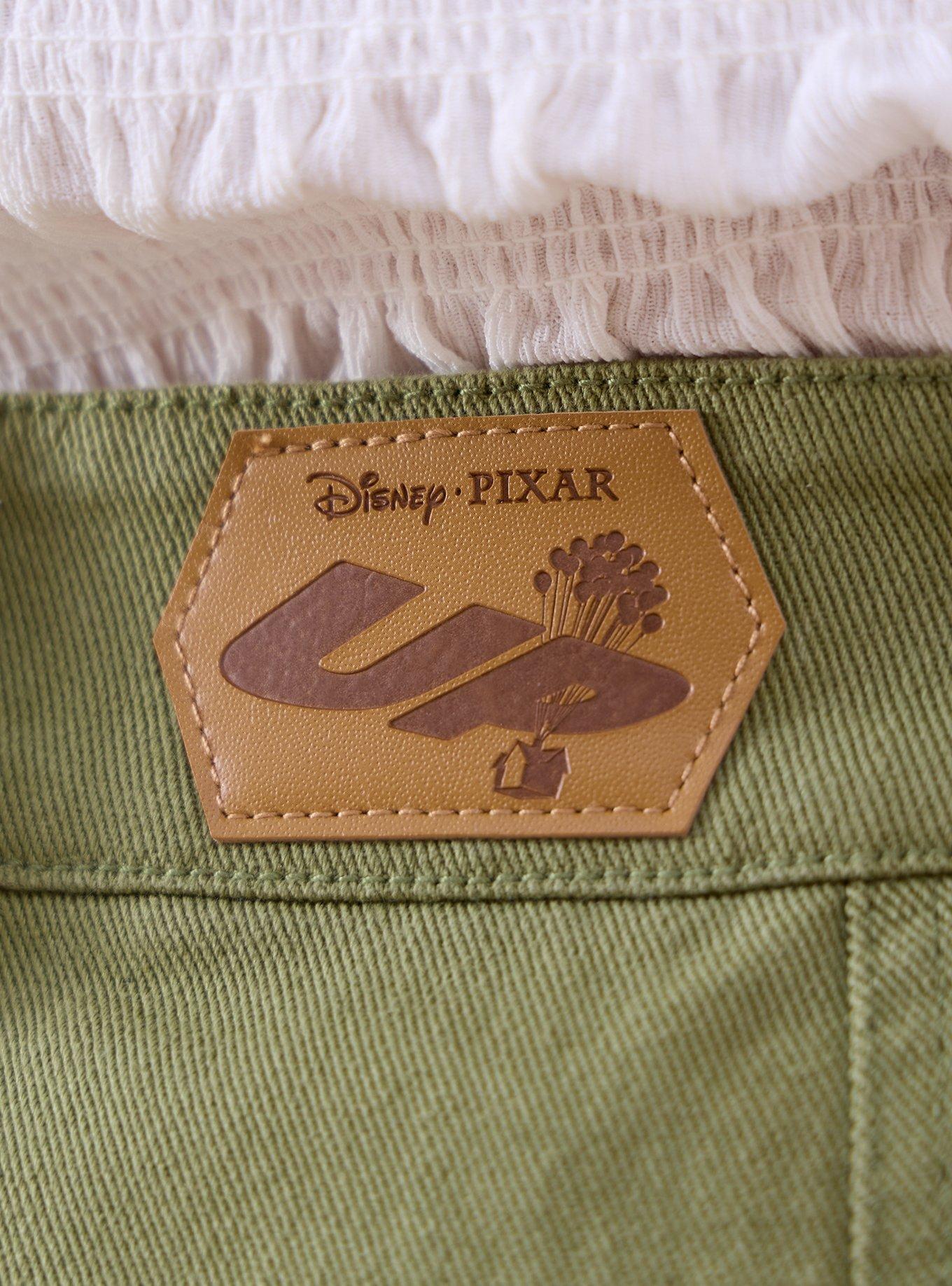 Disney Pixar Up Wilderness Explorer Patches Plus Size Cargo Skirt - BoxLunch Exclusive, ARMY GREEN, alternate - view 4