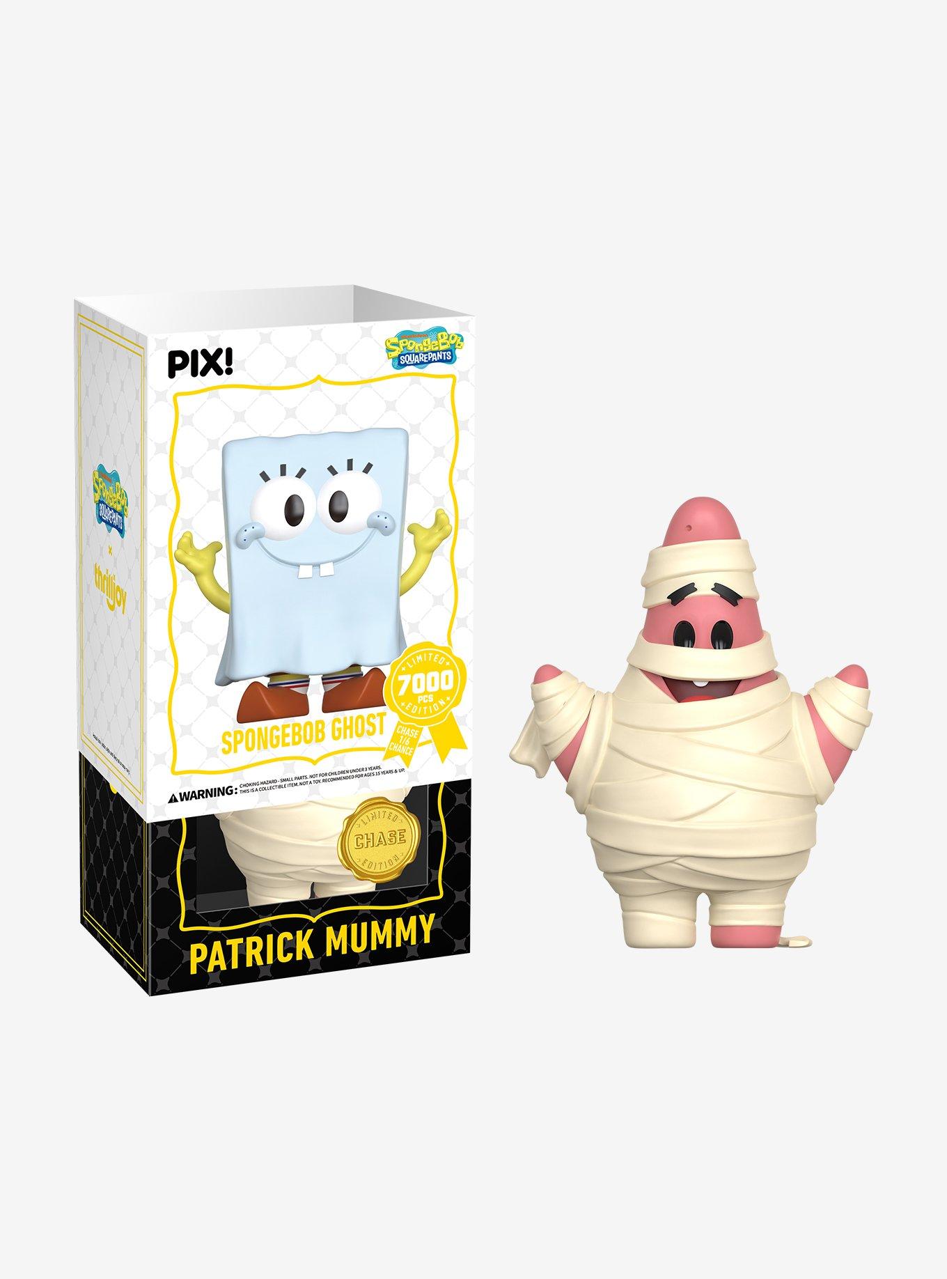 Thrilljoy SpongeBob SquarePants Pix! SpongeBob Ghost Collectible Figure, , hi-res