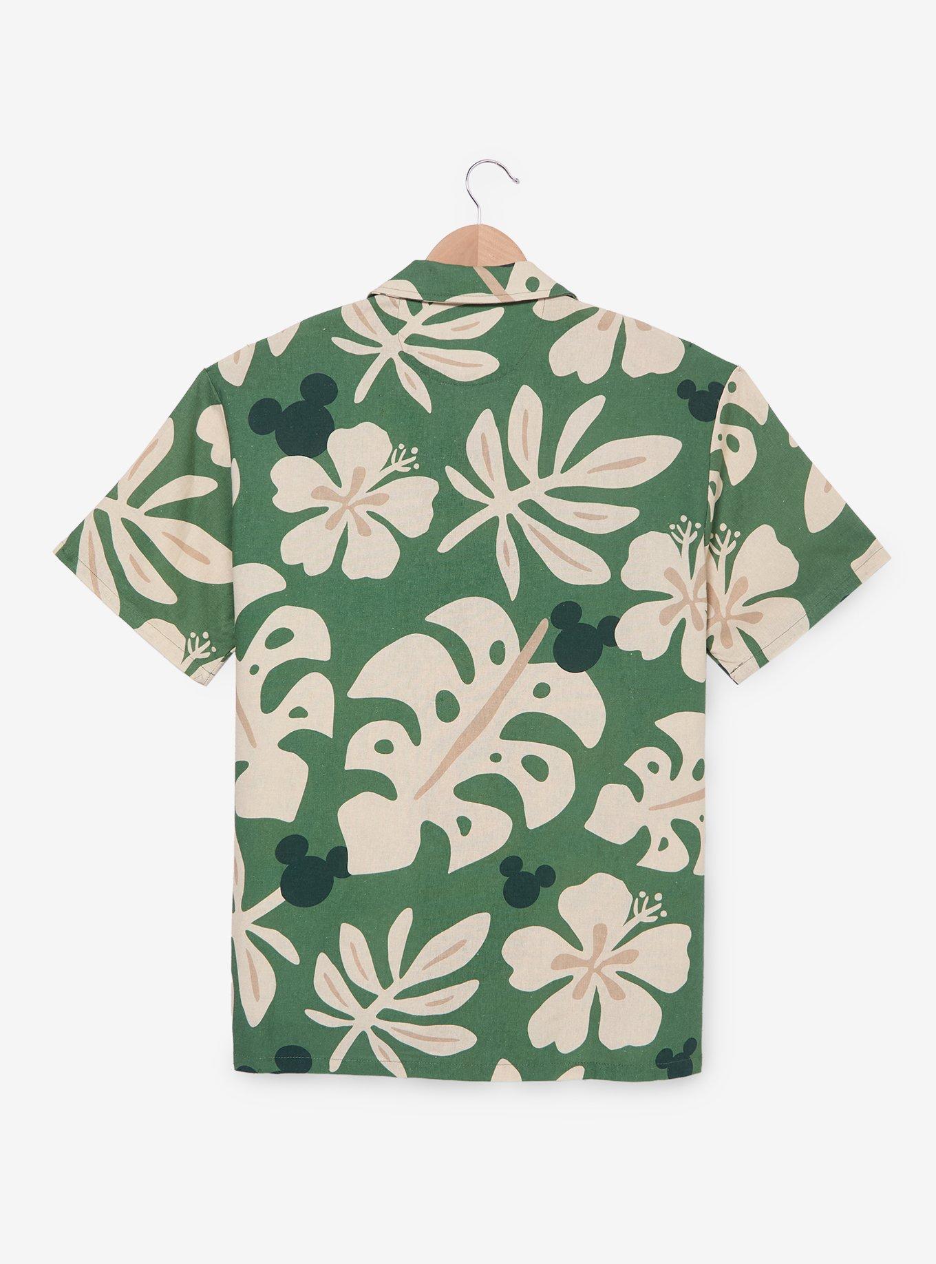 Disney Mickey Mouse Tropical Woven Button-Up, , hi-res