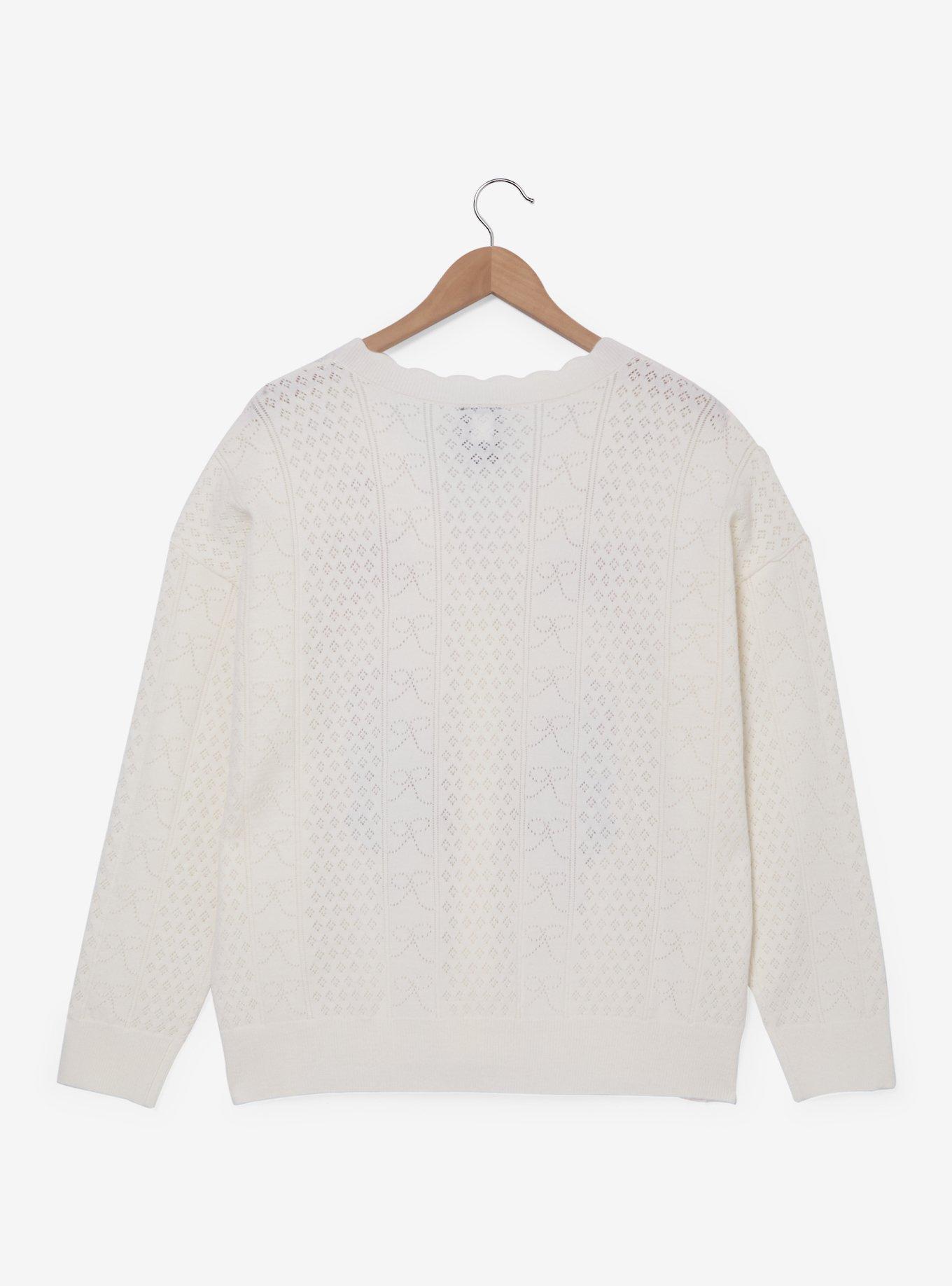 Disney The Aristocats Kittens Pointelle Knit Cardigan Plus Size, , hi-res