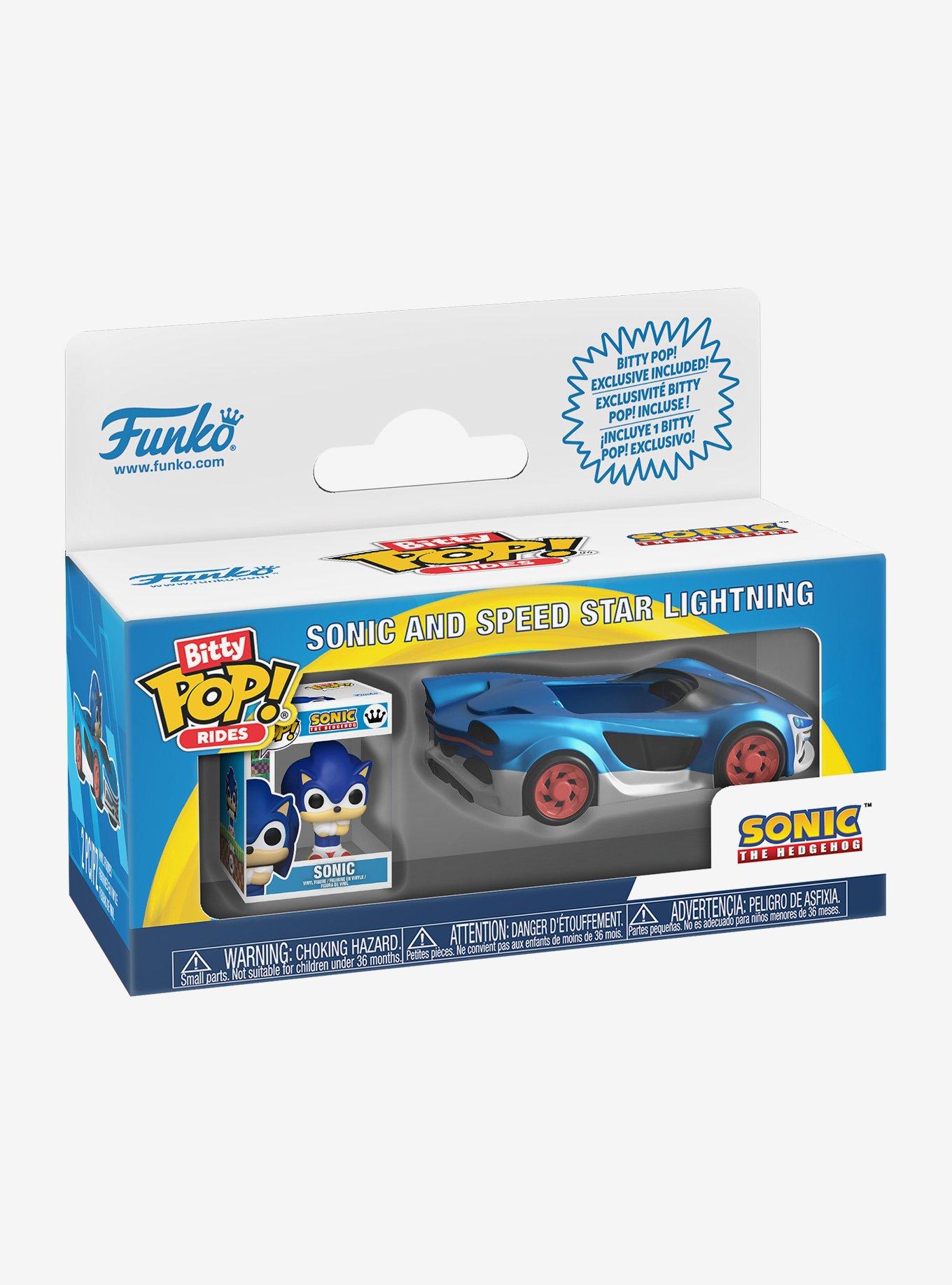 Funko Bitty Pop! Rides Sonic the Hedgehog Sonic and Speed Star Lightning Figure Set, , hi-res