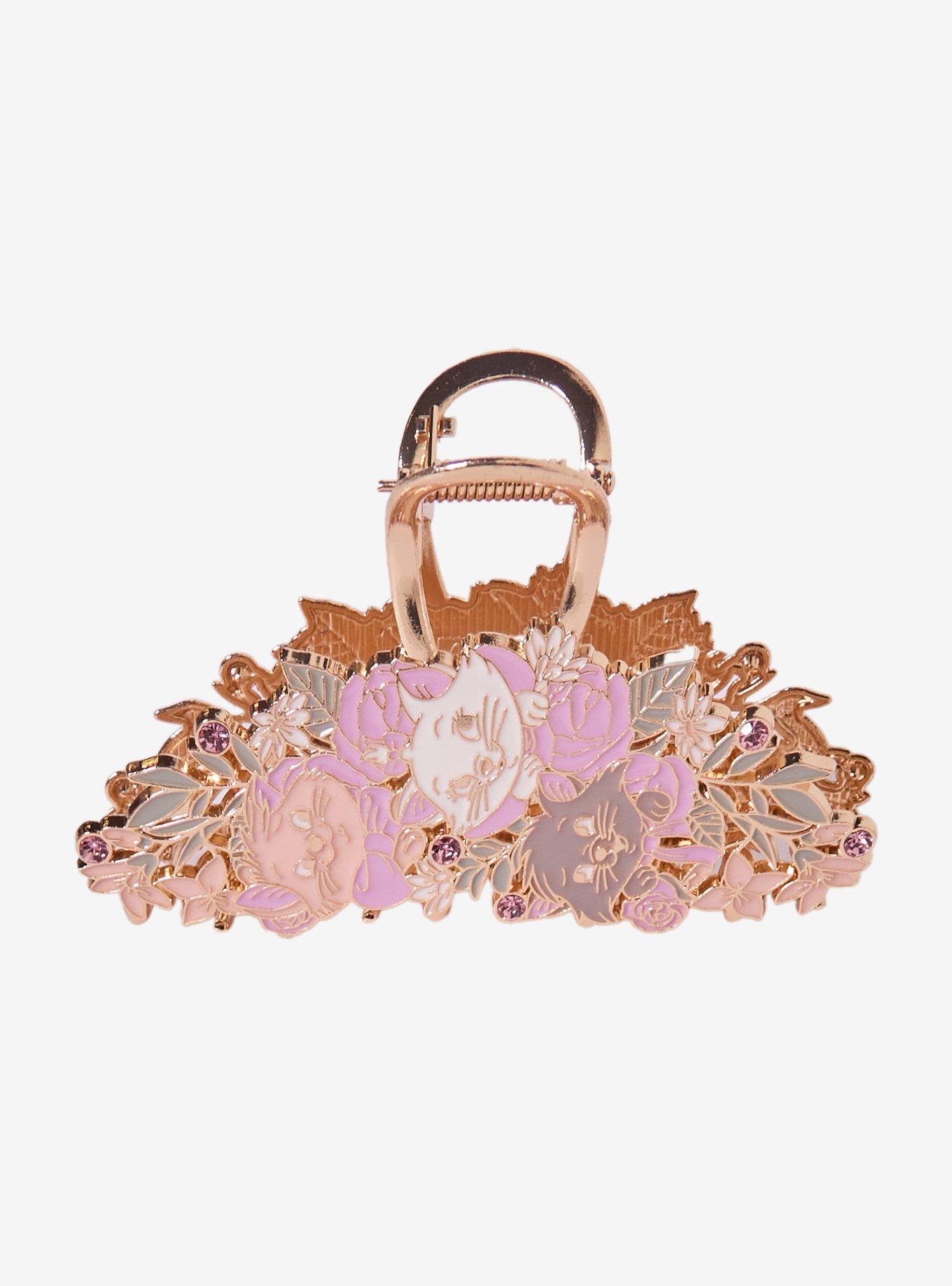 Disney The Aristocats Kittens Floral Claw Clip &mdash; BoxLunch Exclusive, , hi-res