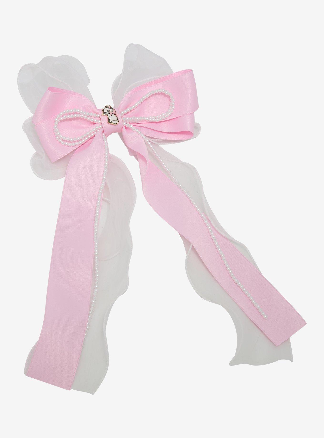 Disney The Aristocats Marie Pink Pearl Hair Bow - BoxLunch Exclusive, , hi-res