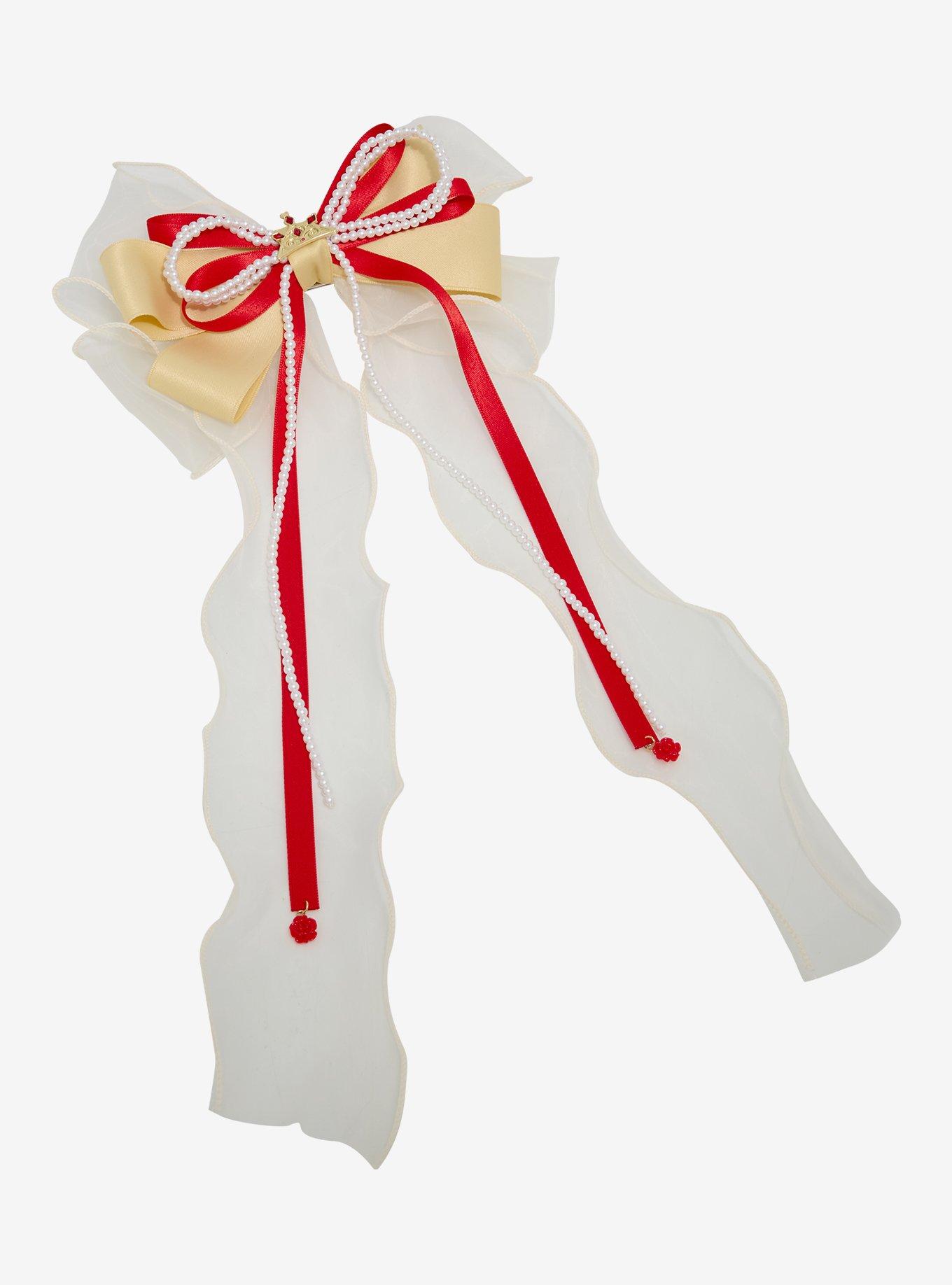 Disney Beauty and The Beast Belle Ribbon Hair Bow - BoxLunch Exclusive, , hi-res