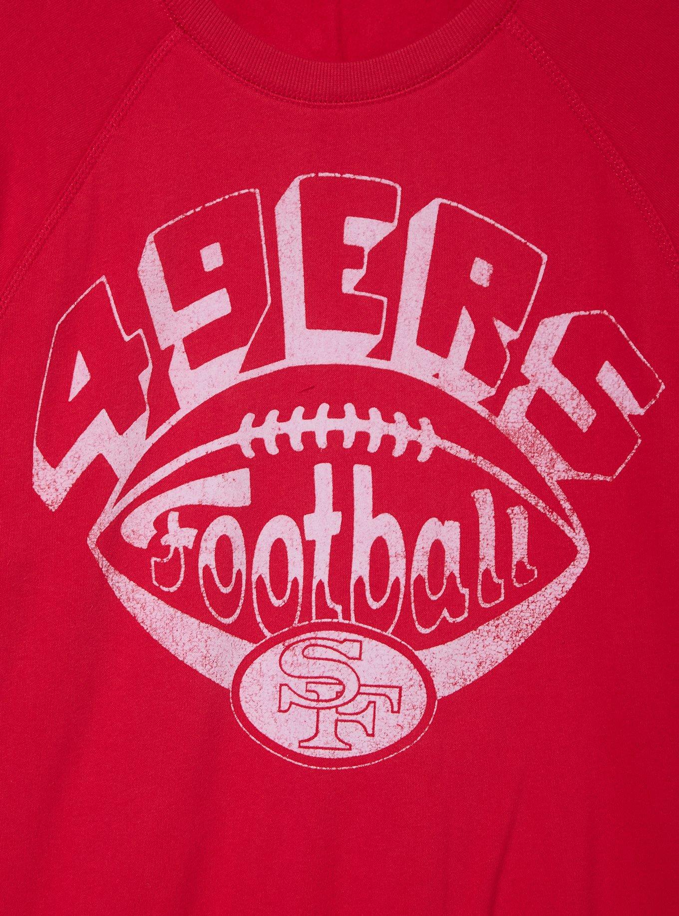 NFL San Francisco 49ers Football Women's Crewneck &mdash; BoxLunch Exclusive, , hi-res