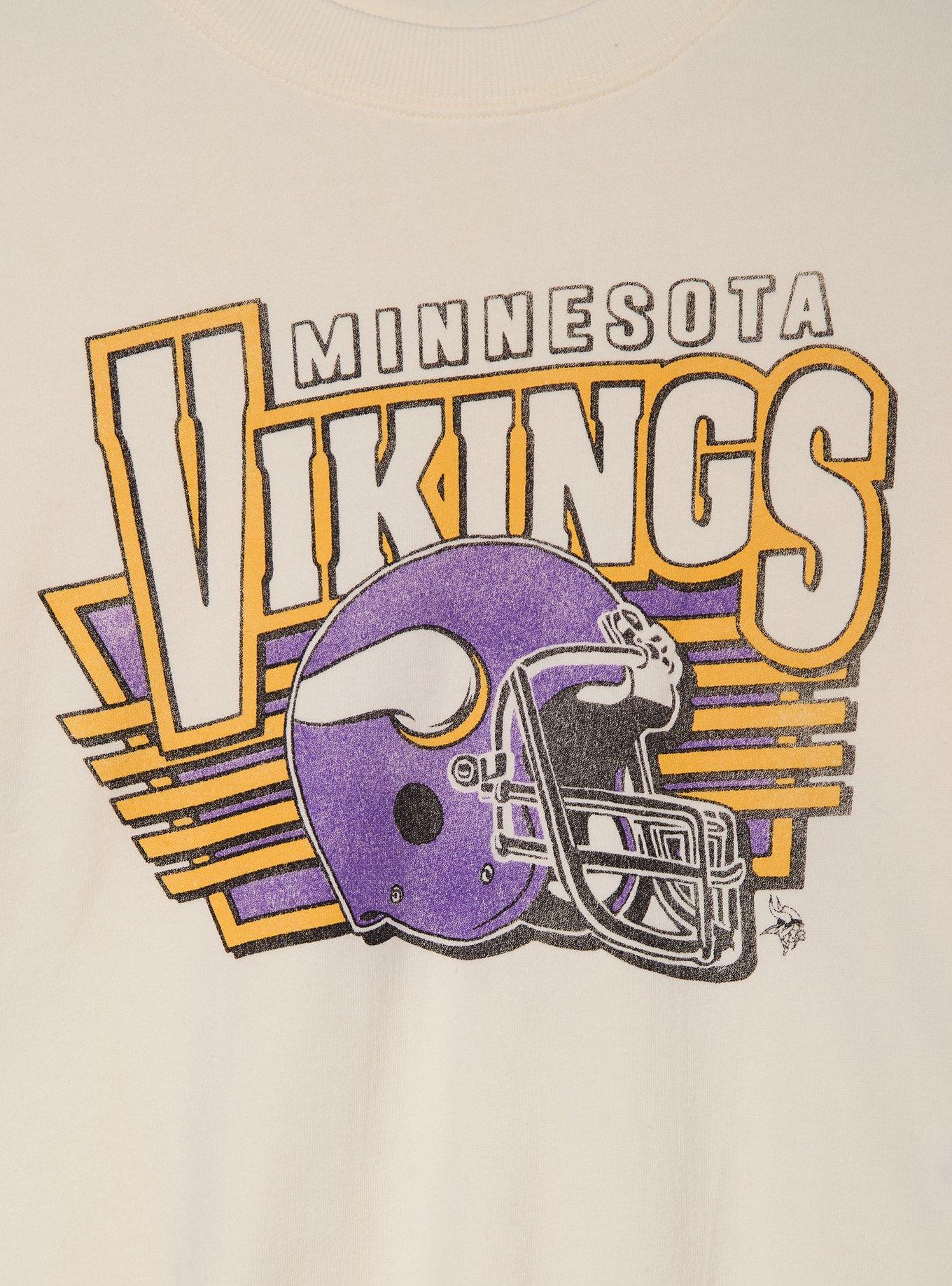 NFL Minnesota Vikings Women's Cropped Crewneck - BoxLunch Exclusive, , hi-res