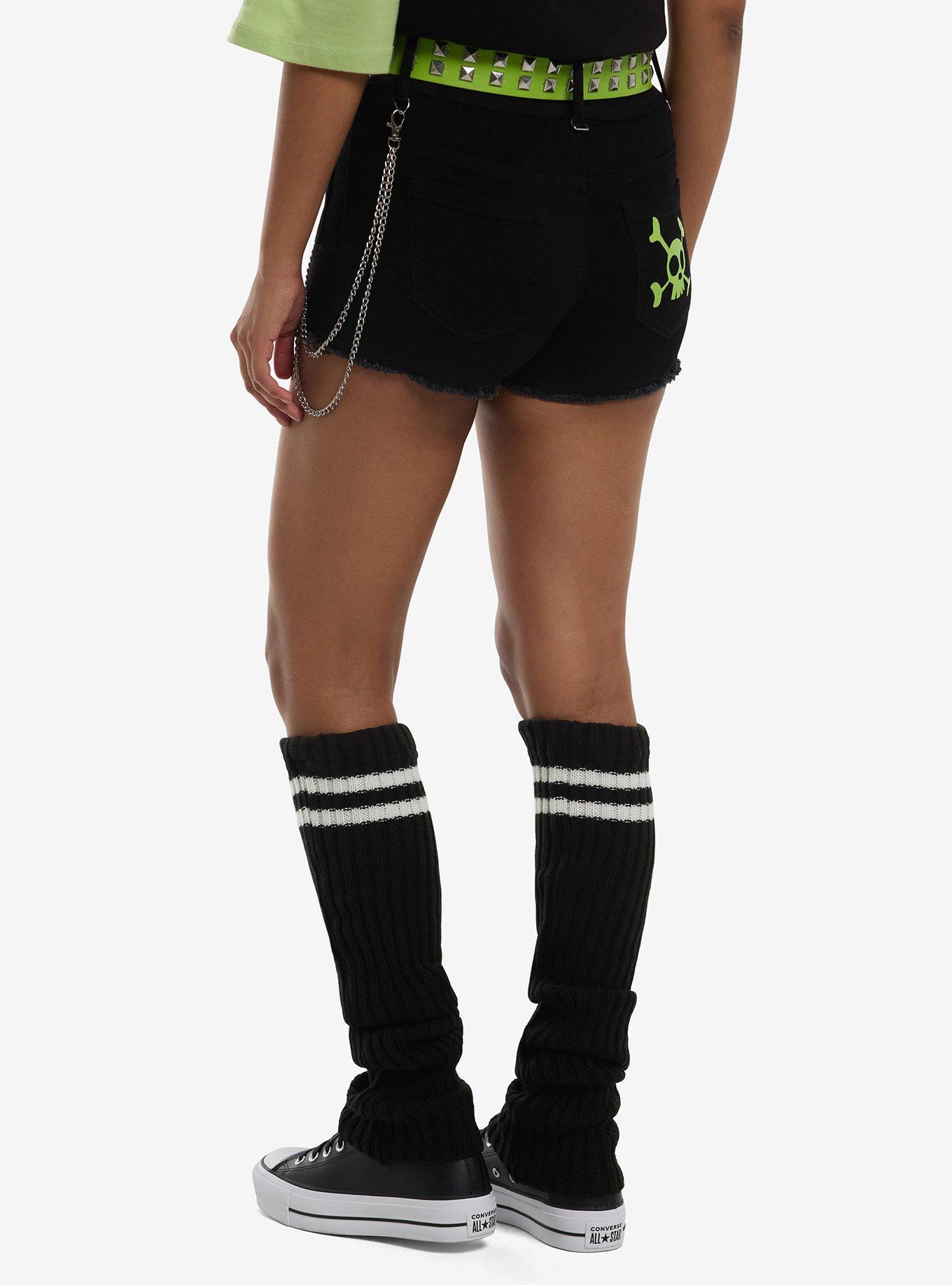 Invader Zim GIR Side Chain Belted Shorts, , hi-res