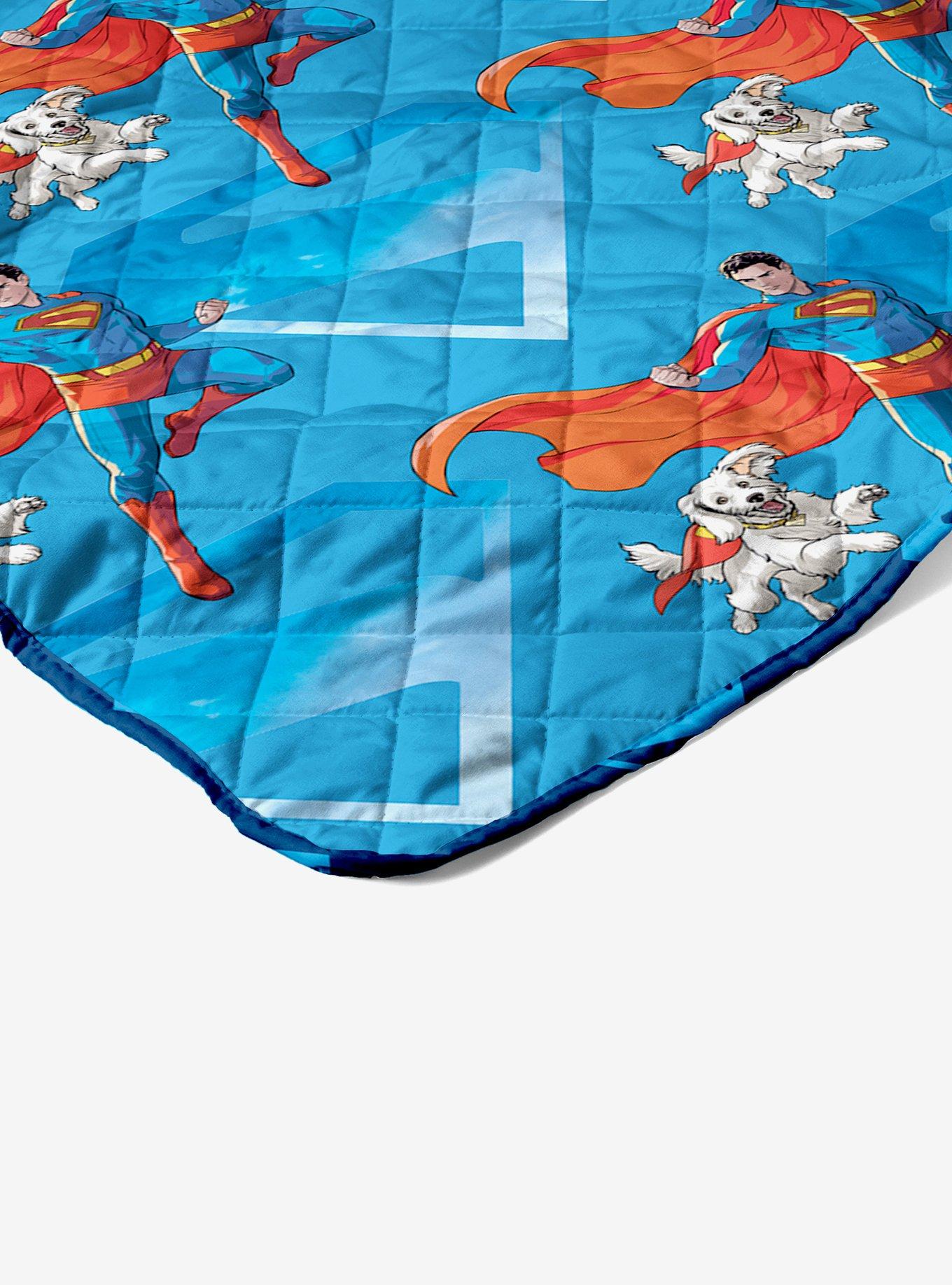 DC Comics Superman Above Metropolis Quilted Throw Blanket, , hi-res
