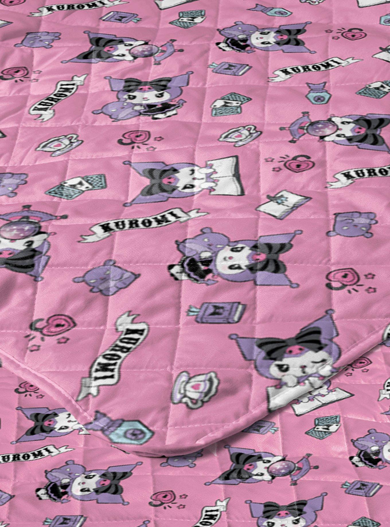 Kuromi Fortune Teller Quilted Throw Blanket, , alternate