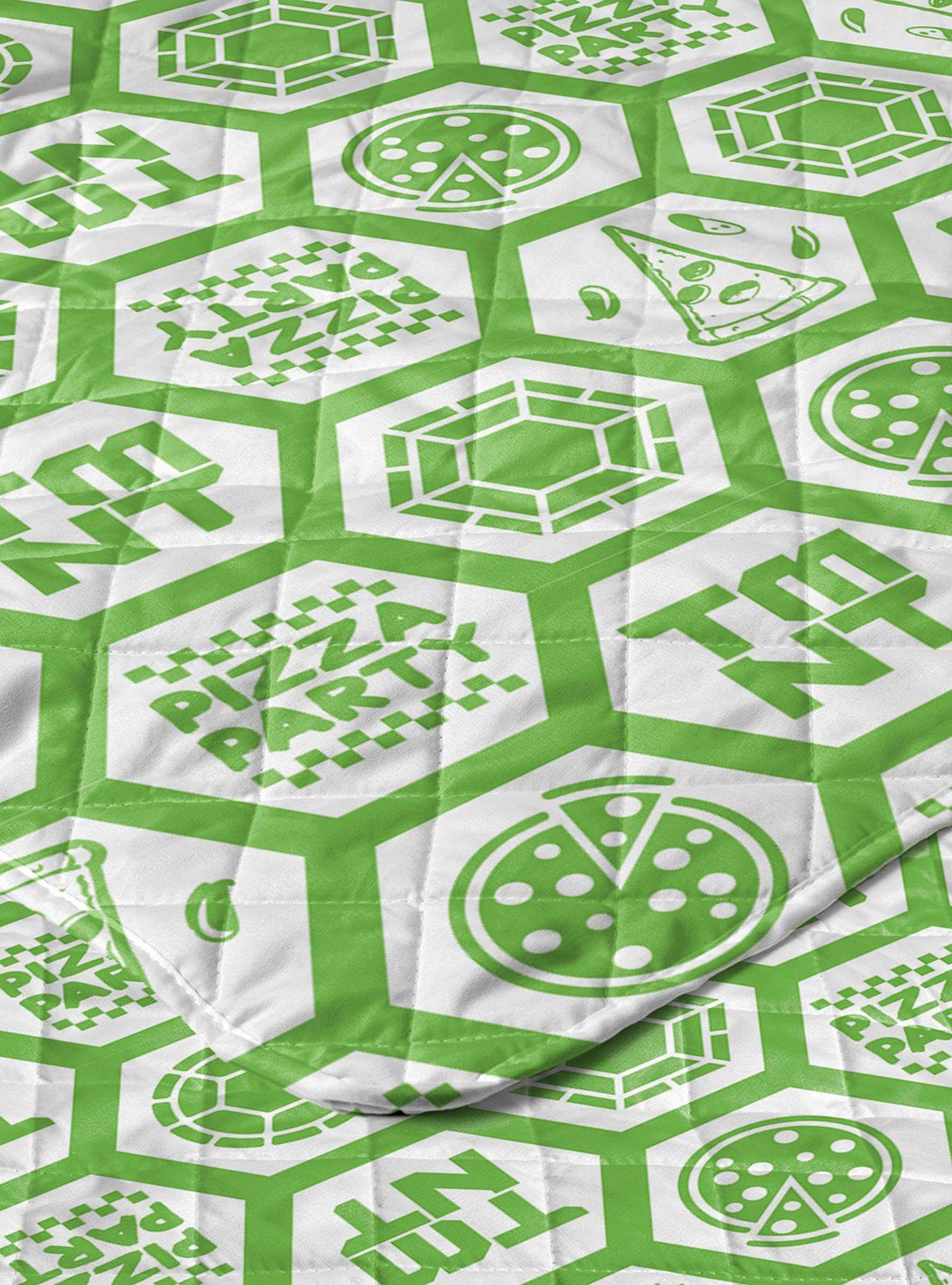 Teenage Mutant Ninja Turtles Pizza Party Quilted Throw Blanket