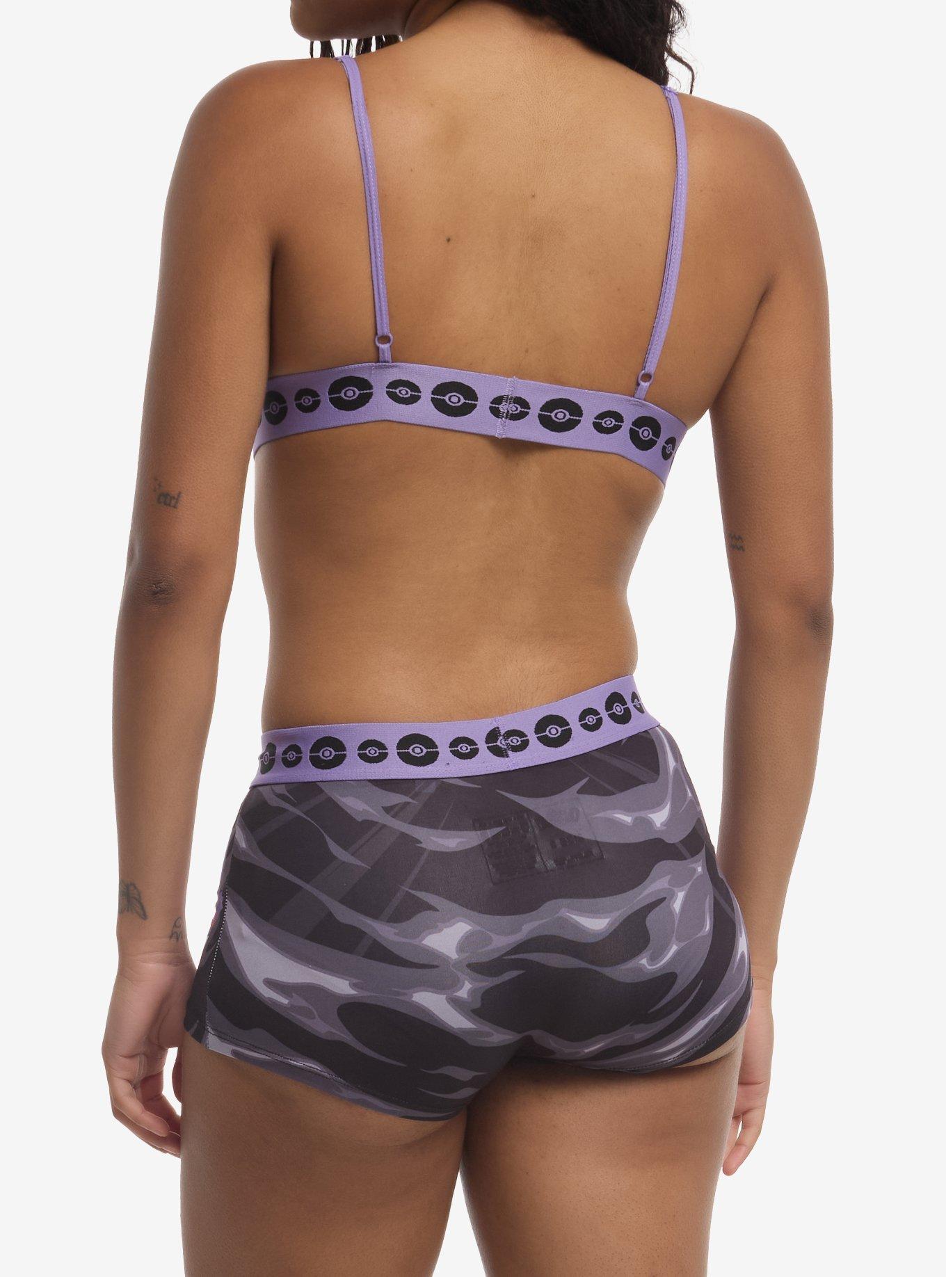 Pok&eacute;mon Gengar Bra & Boyshort Panty Set, MULTI, alternate - view 3