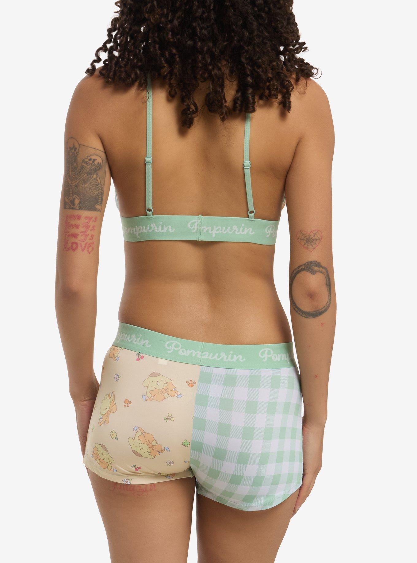 Pompompurin Ribbons Bra & Boyshort Panty Set, , hi-res
