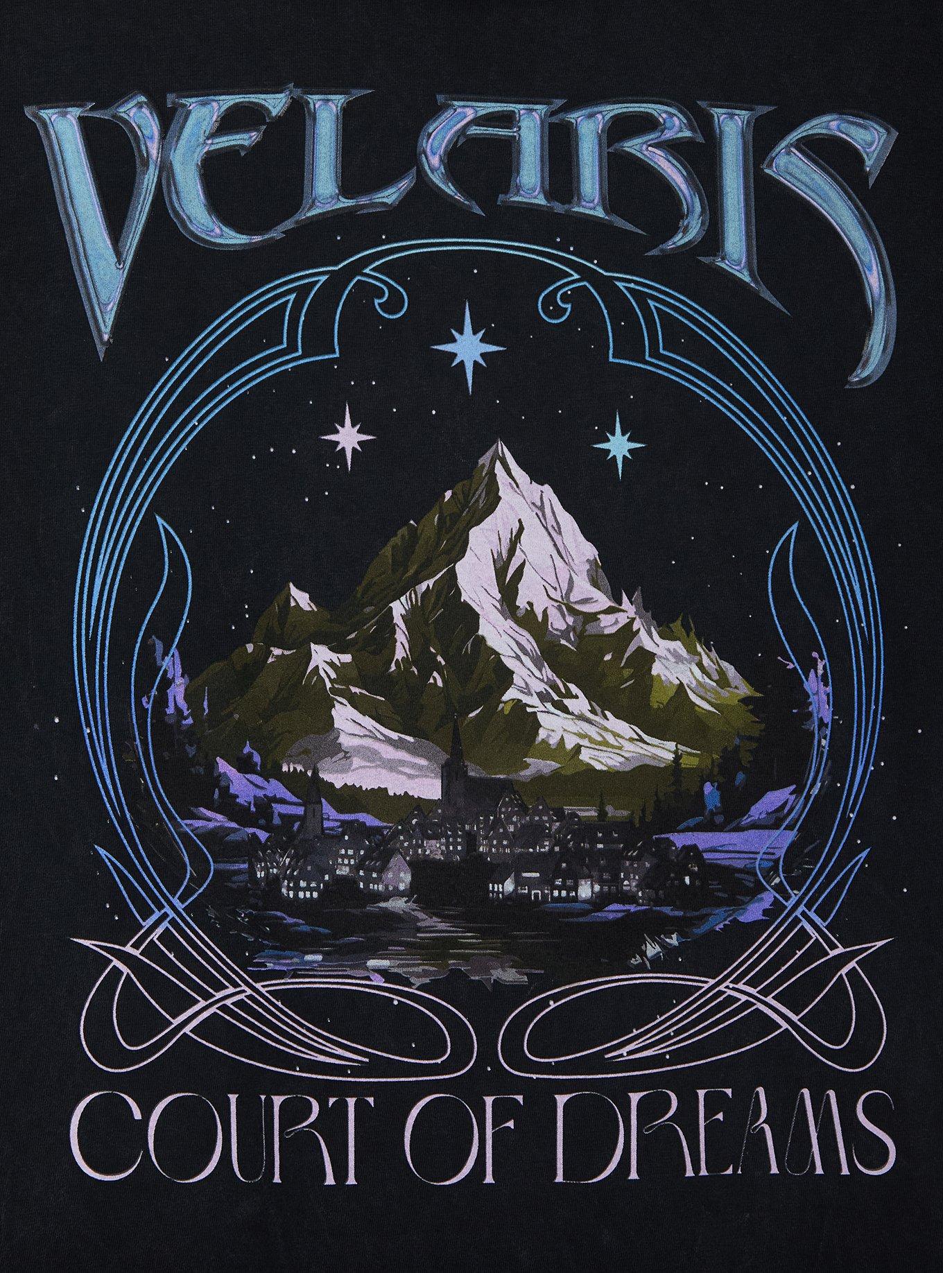 A Court of Thorns and Roses Velaris Foil Print T-Shirt - BoxLunch Exclusive, , hi-res