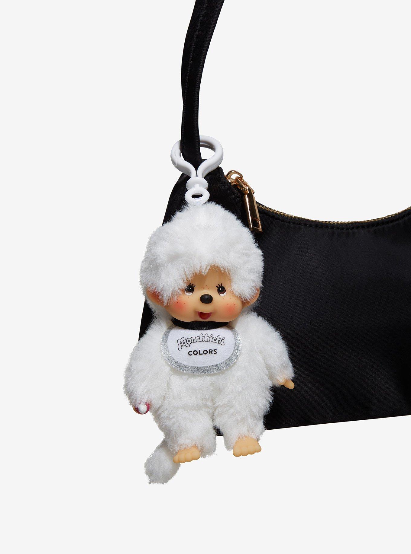 Monchhichi White Plush Clip, , hi-res