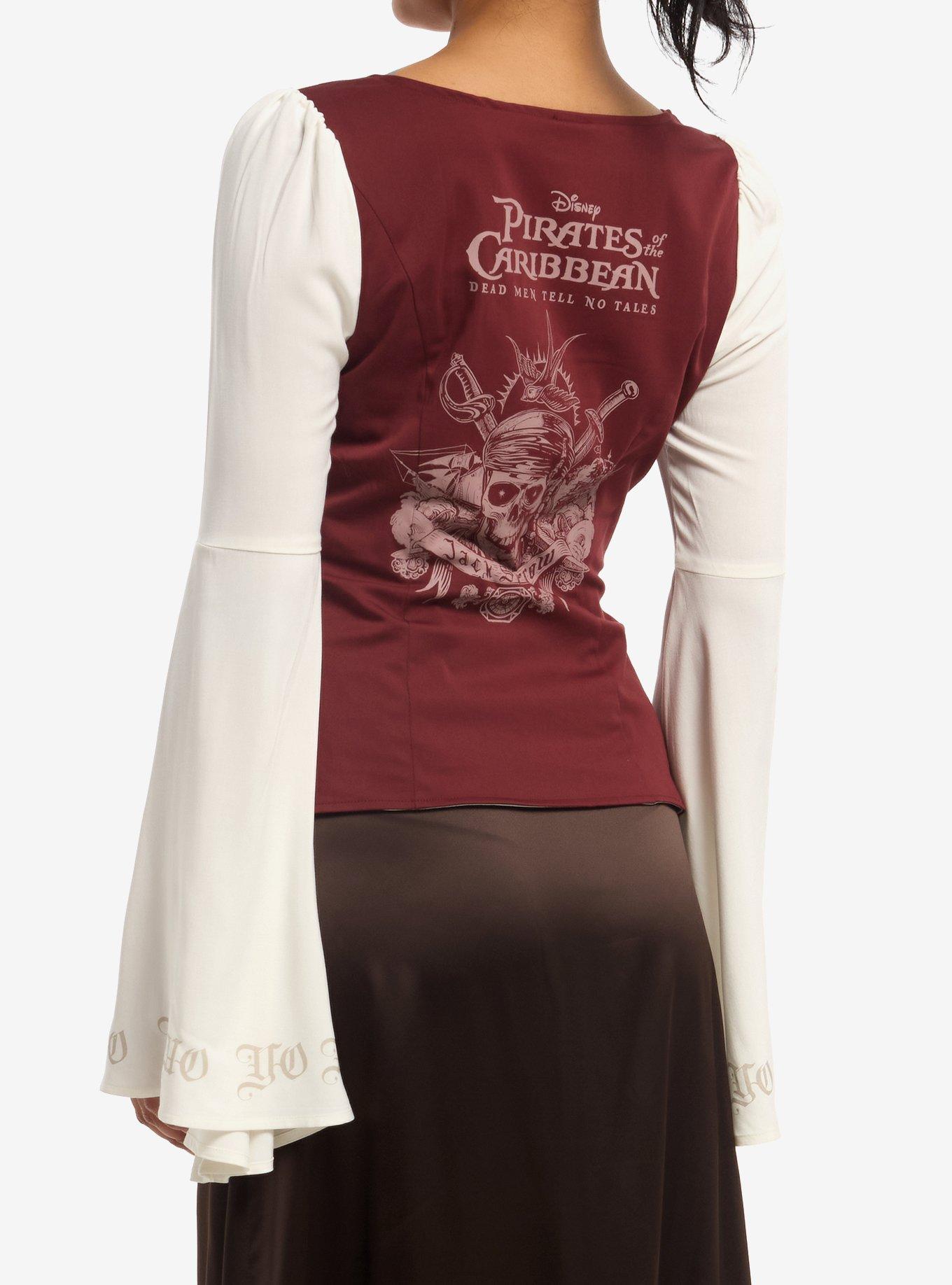 Her Universe Disney The Pirates of The Caribbean Long Sleeve Corset Top Her Universe Exclusive, , hi-res