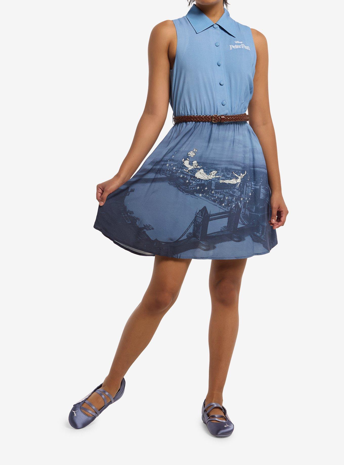 Her Universe Disney Peter Pan Flying Scene Button-Up Dress Her Universe Exclusive, , hi-res