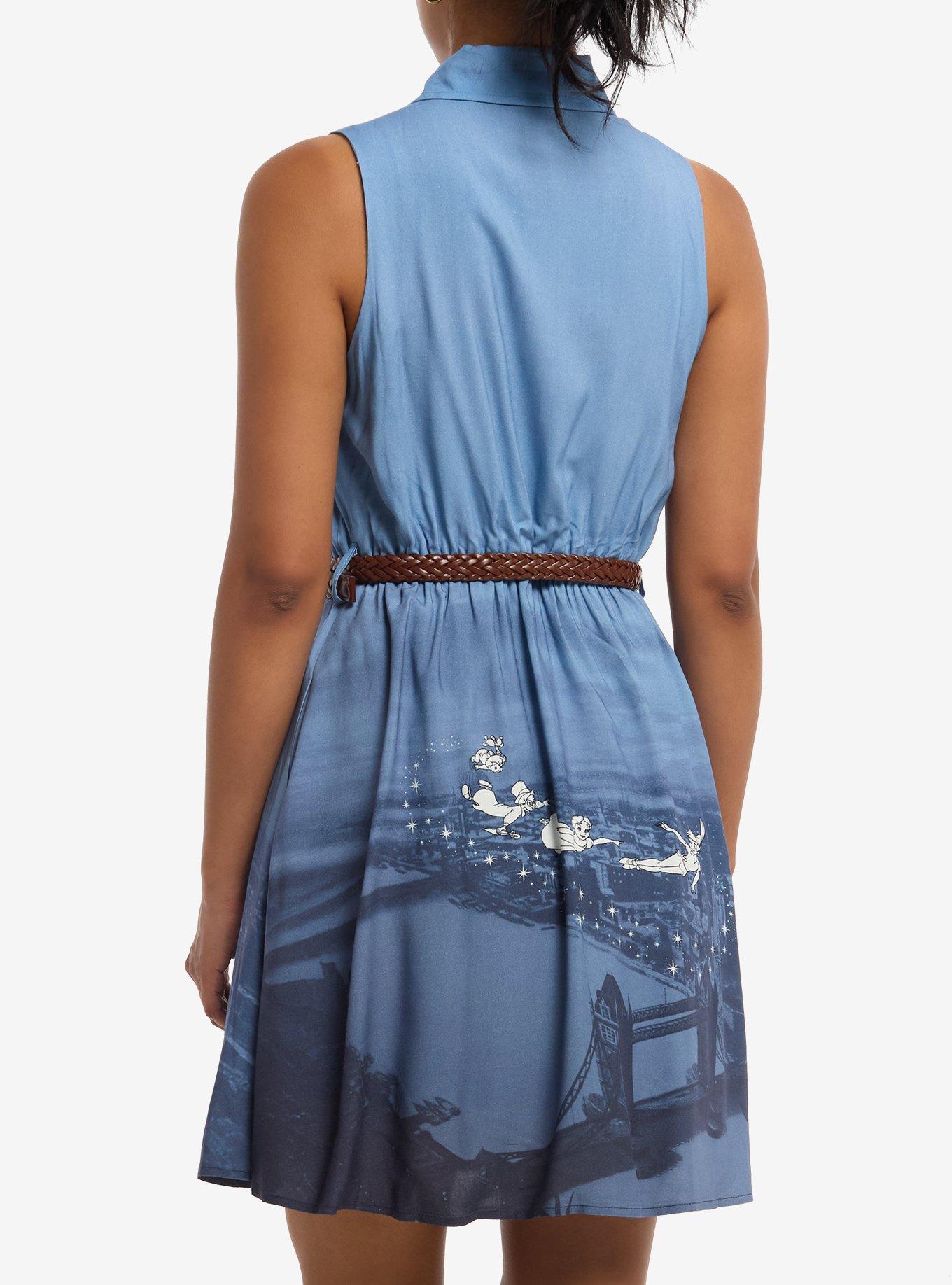Her Universe Disney Peter Pan Flying Scene Button-Up Dress Her Universe Exclusive, MULTI, alternate - view 3